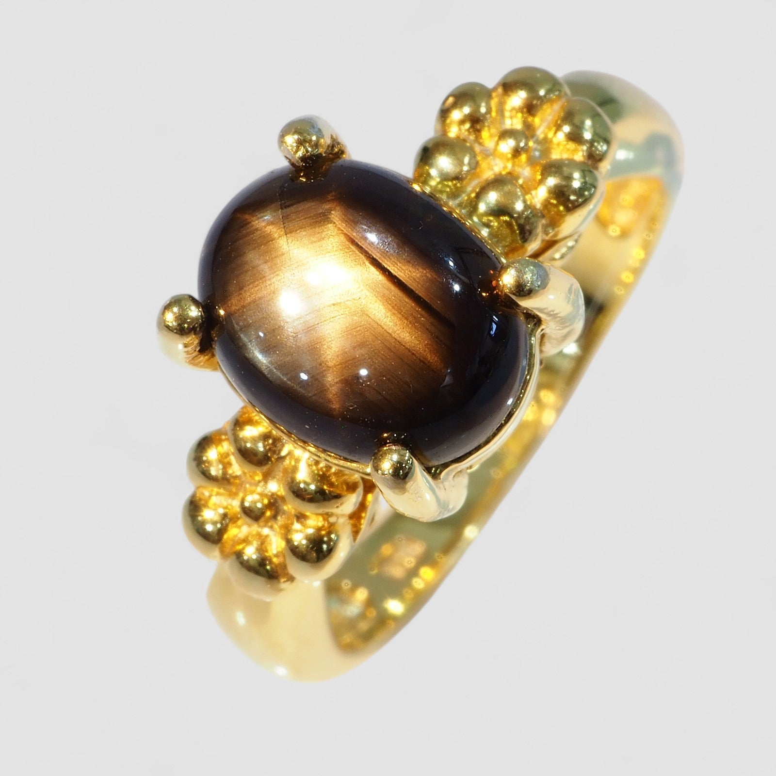 Black Star Sapphire 925 Sterling Silver Ring, Simple Everyday Ring, Free Resizing
