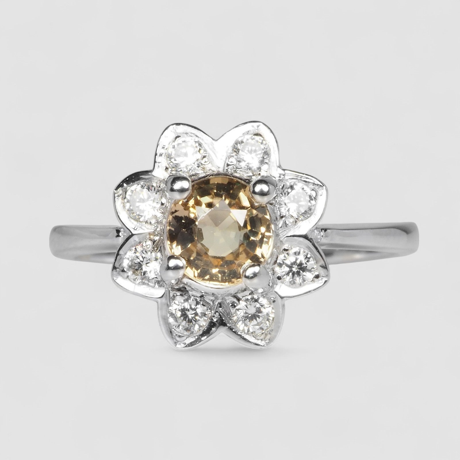 Champagne Tourmaline 925 Sterling Silver Ring