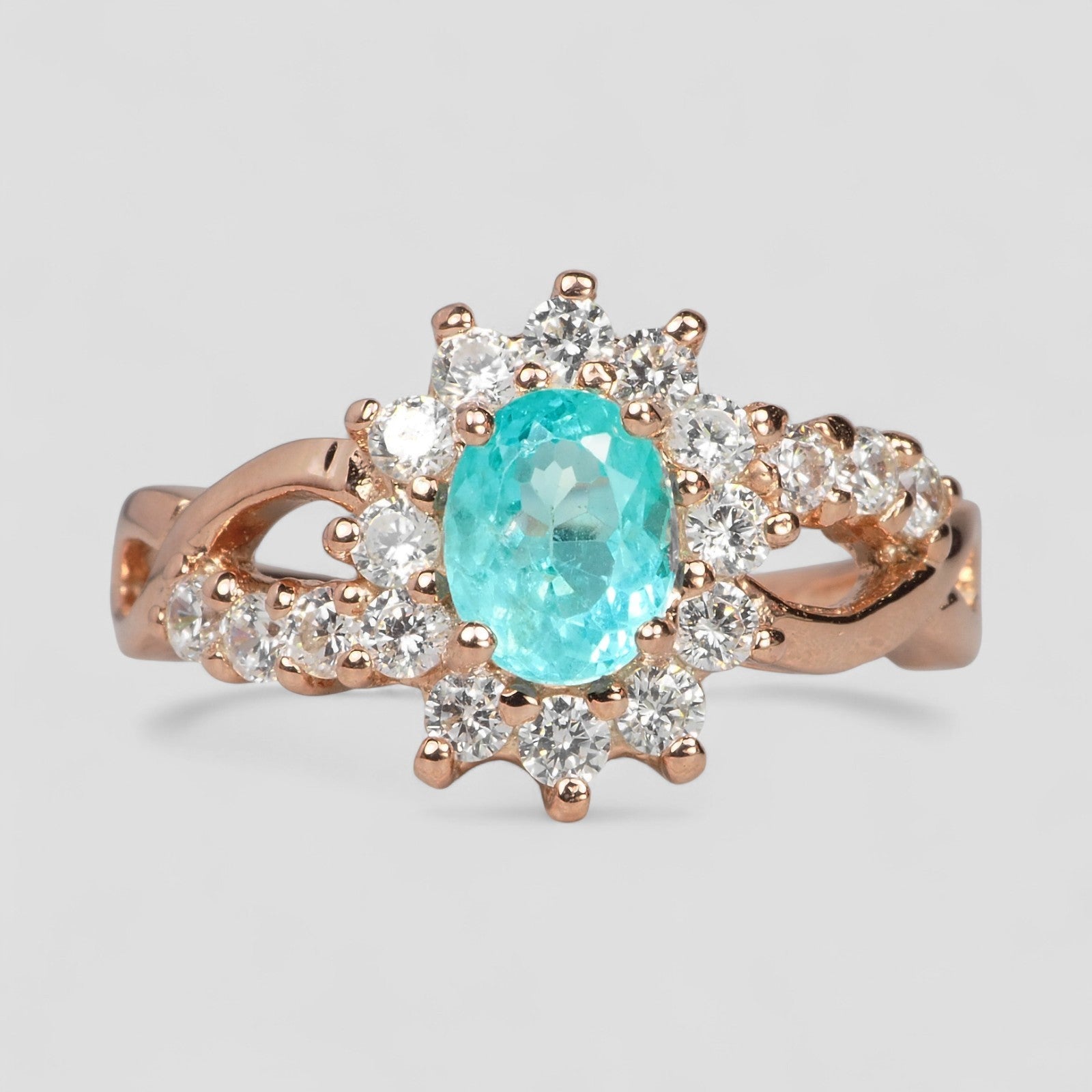 Paraiba Tourmaline 925 Sterling Silver Ring