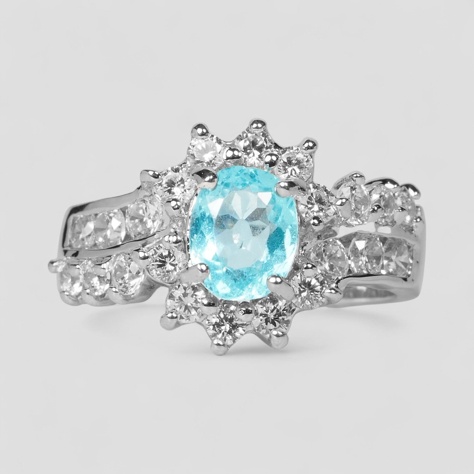 Blue Apatite 925 Sterling Silver Ring