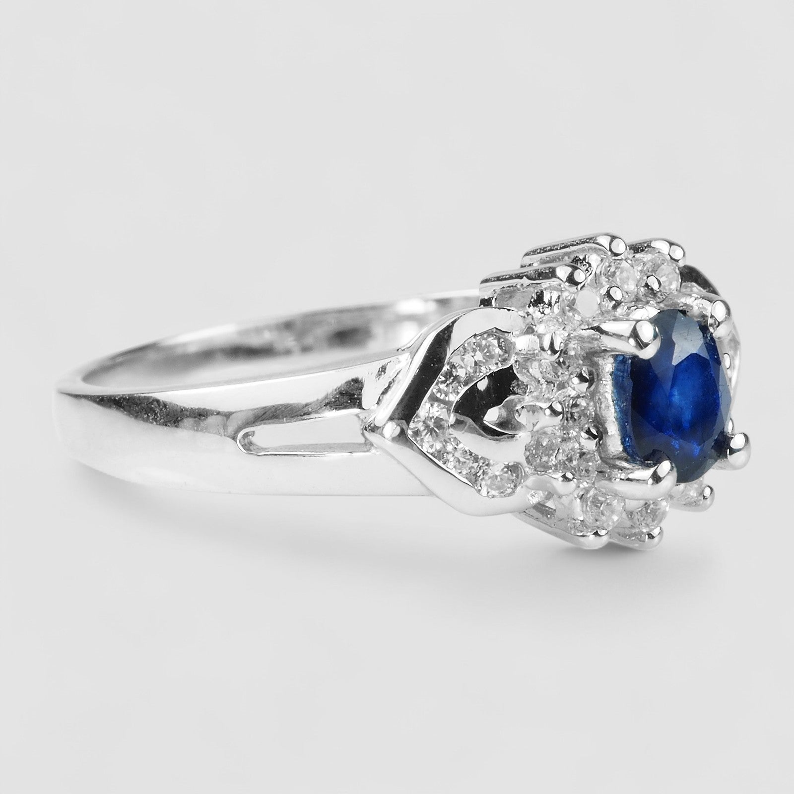 Blue Sapphire 925 Sterling Silver Ring