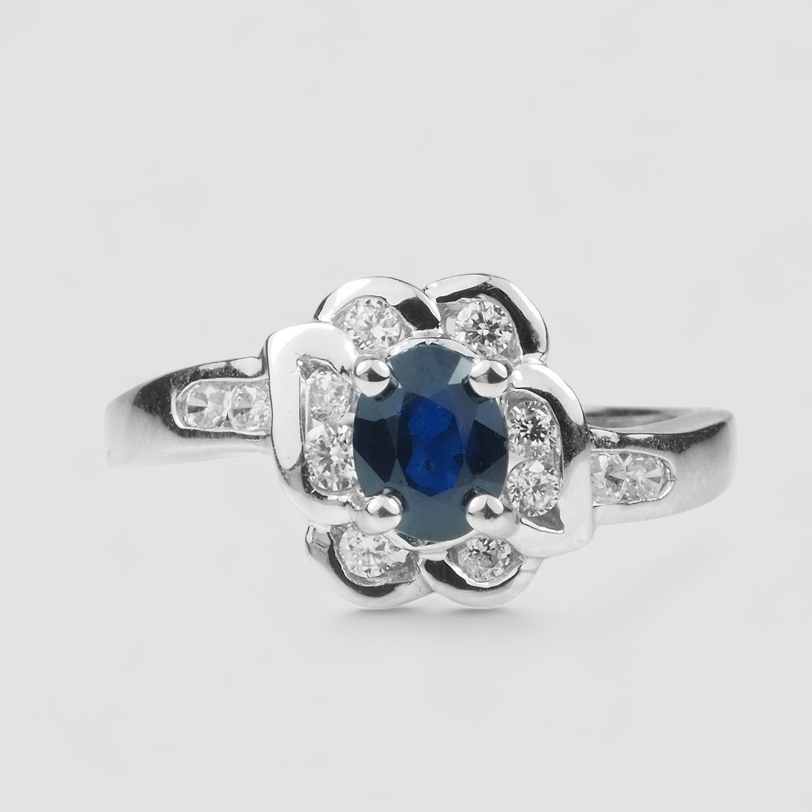 Minimalist Blue Sapphire Ring