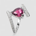 Pink Tourmaline 925 Sterling Silver Ring