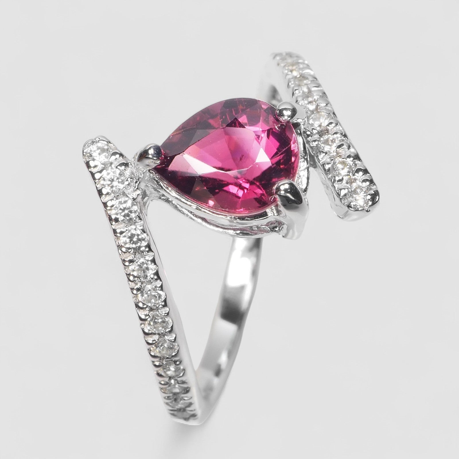 Pink Tourmaline 925 Sterling Silver Ring