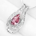 Pink Tourmaline 925 Sterling Silver Pendants