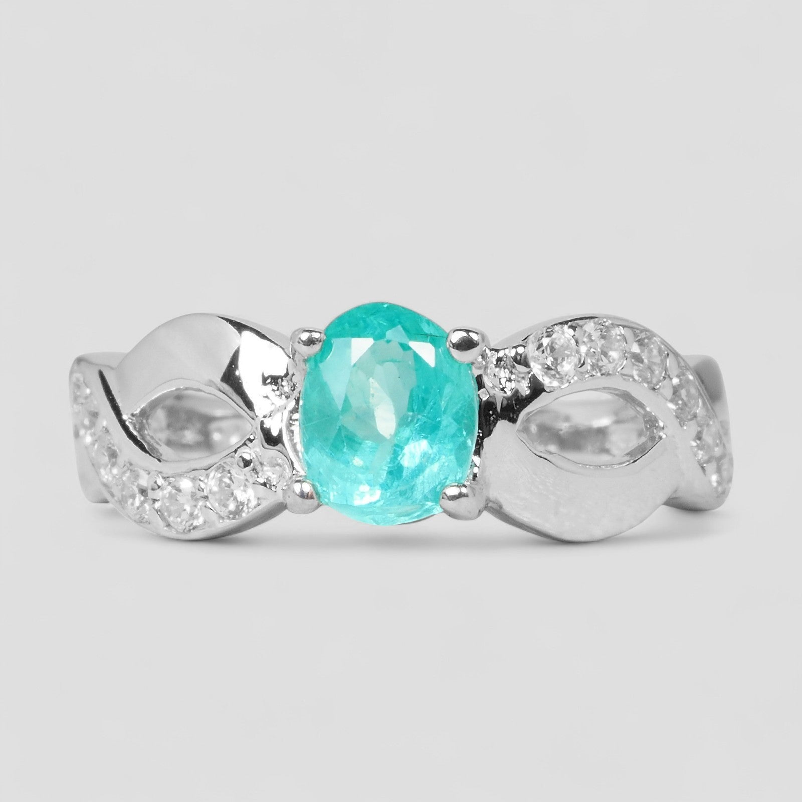 Blue Apatite 925 Sterling Silver Ring