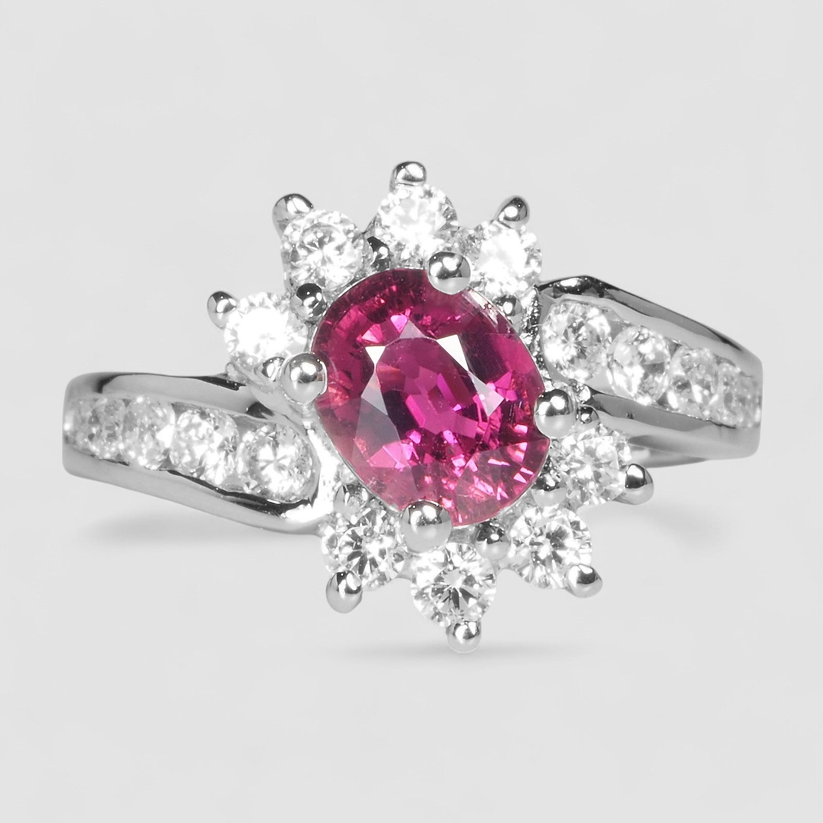 Pink Tourmaline 925 Sterling Silver Ring