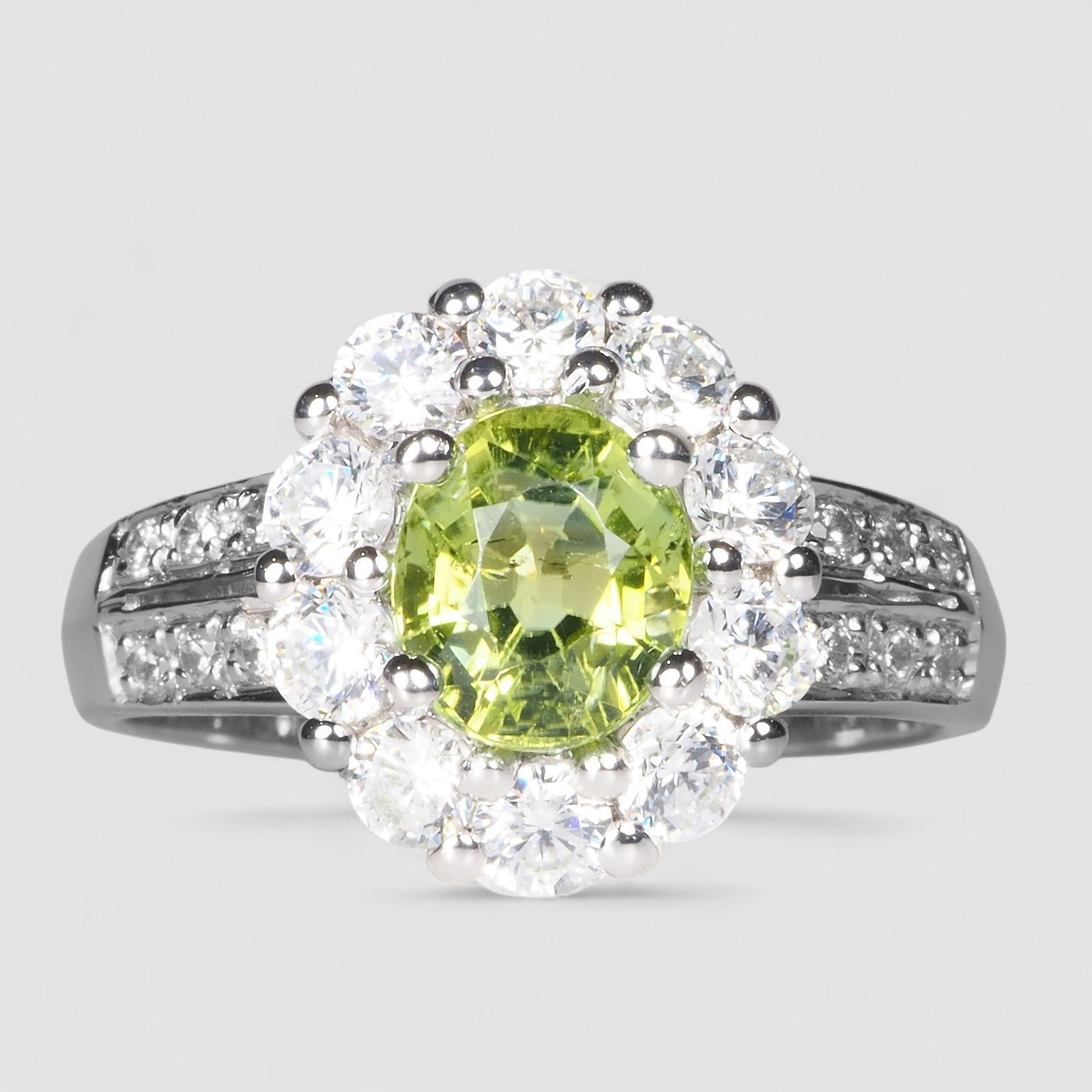 Green Tourmaline 925 Sterling Silver Ring