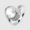 Pale Blue Aquamarine 925 Sterling Silver Ring