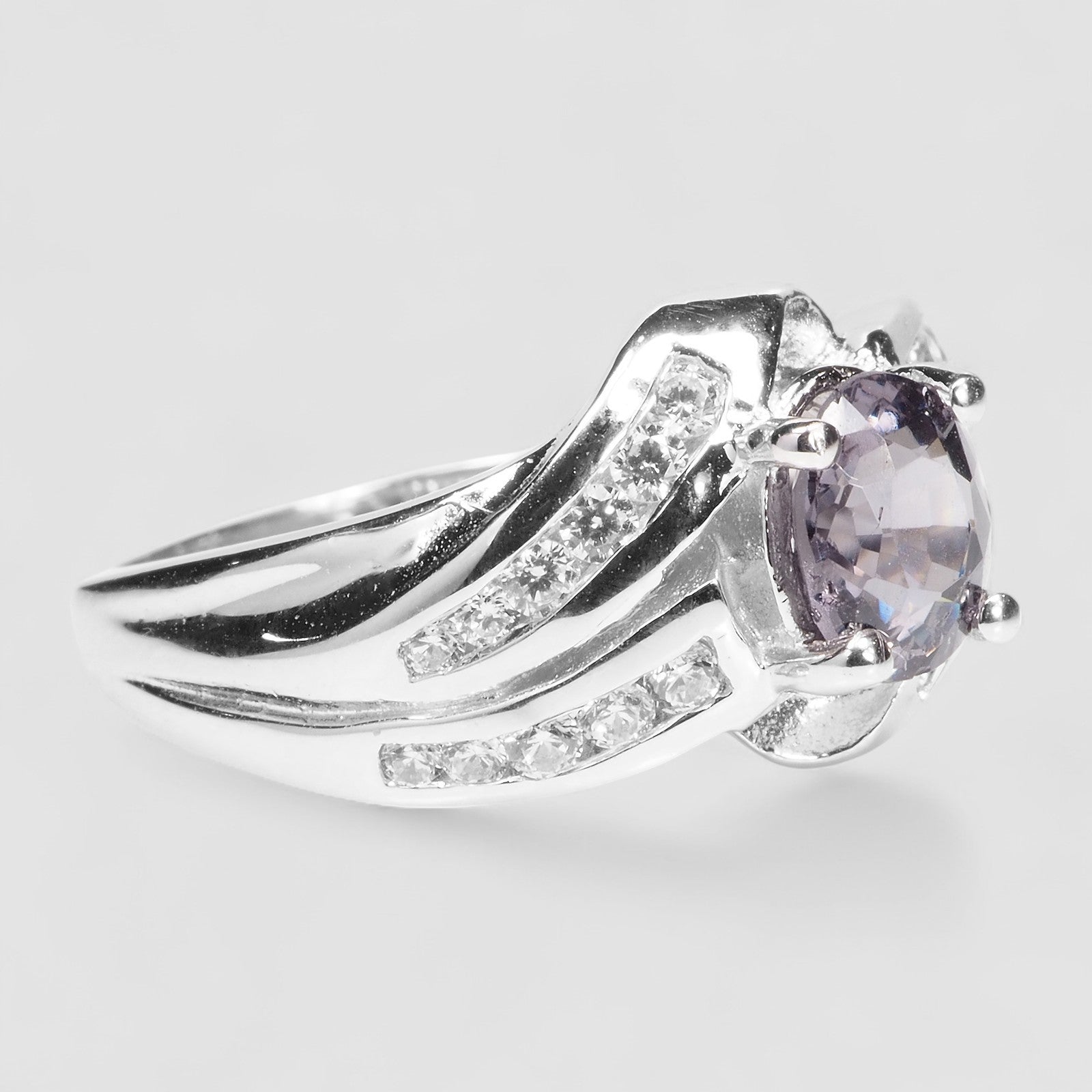 Gray Spinel 925 Sterling Silver Ring