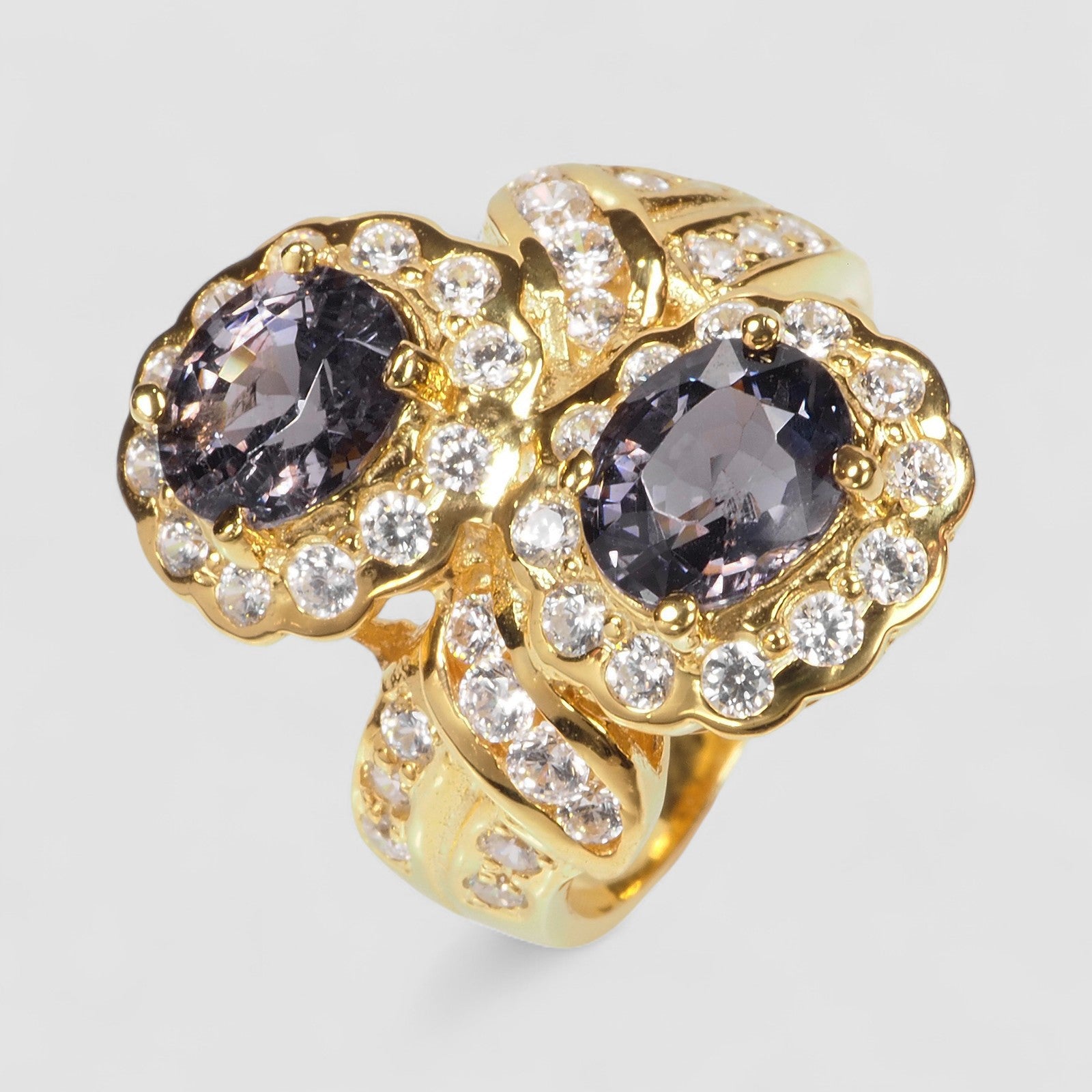 Gray Spinel 925 Sterling Silver Ring