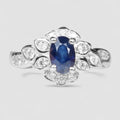 Blue Sapphire 925 Sterling Silver Ring