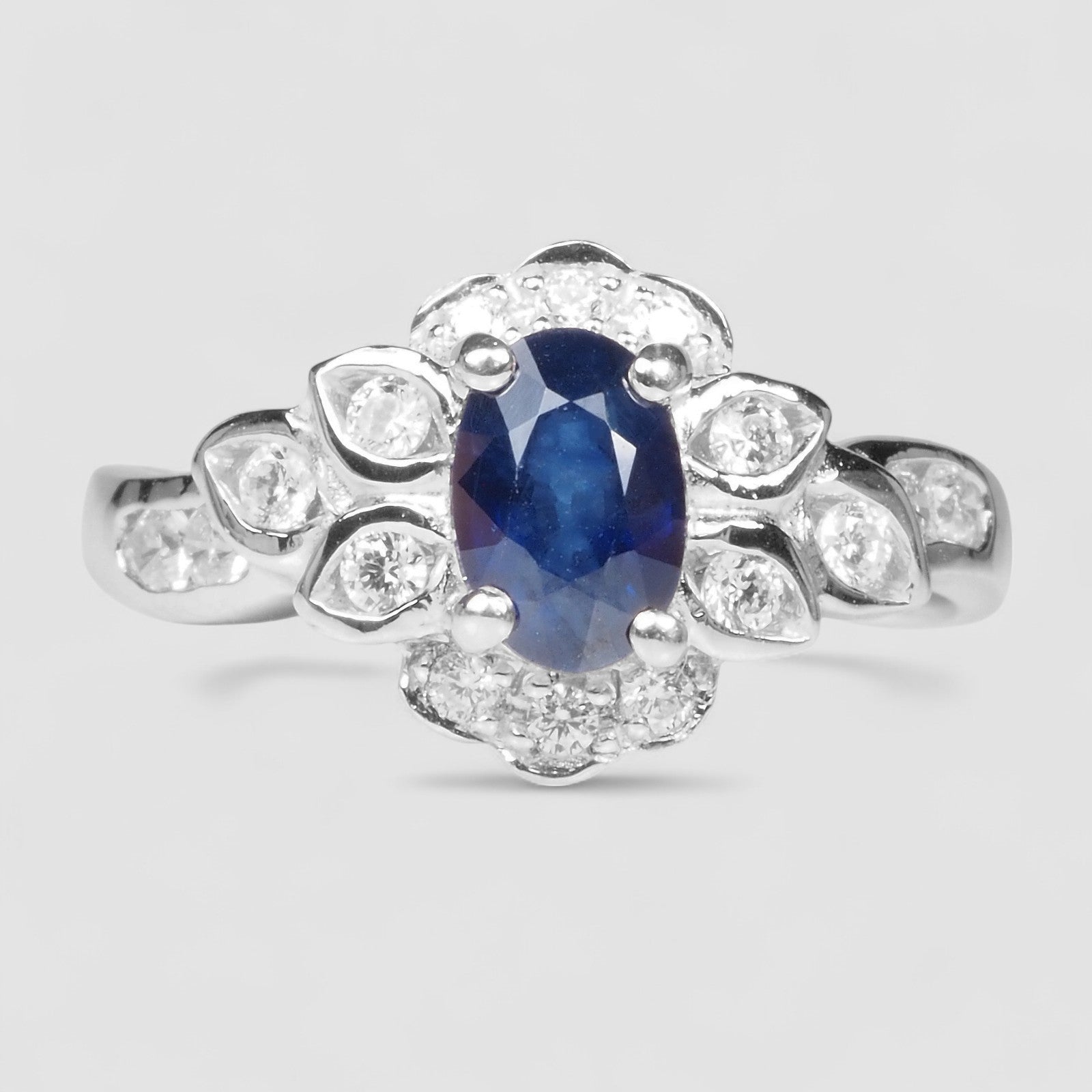 Blue Sapphire 925 Sterling Silver Ring