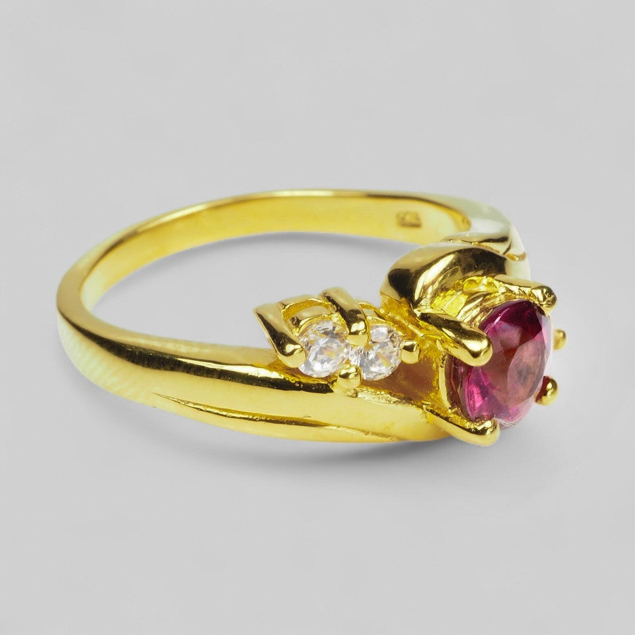 Pink Rhodolite Garnet 925 Sterling Silver Ring