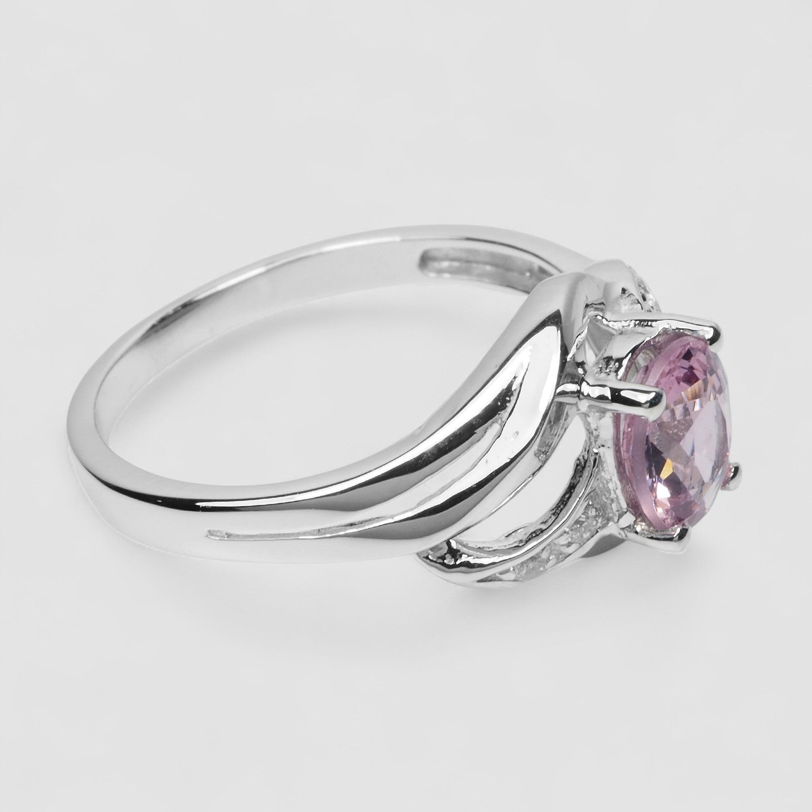 Pink Tourmaline 925 Sterling Silver Ring