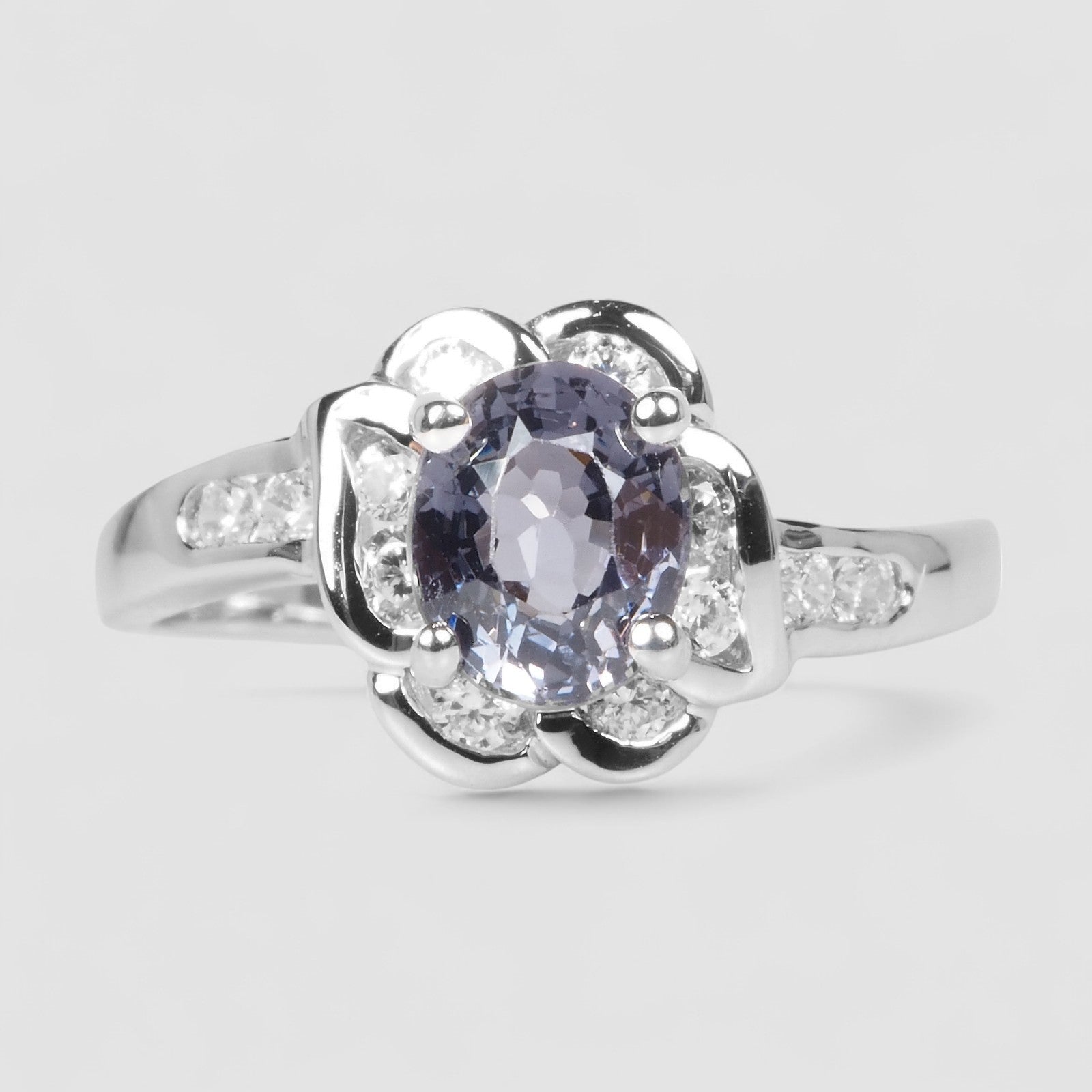 Purple Spinel 925 Sterling Silver Ring