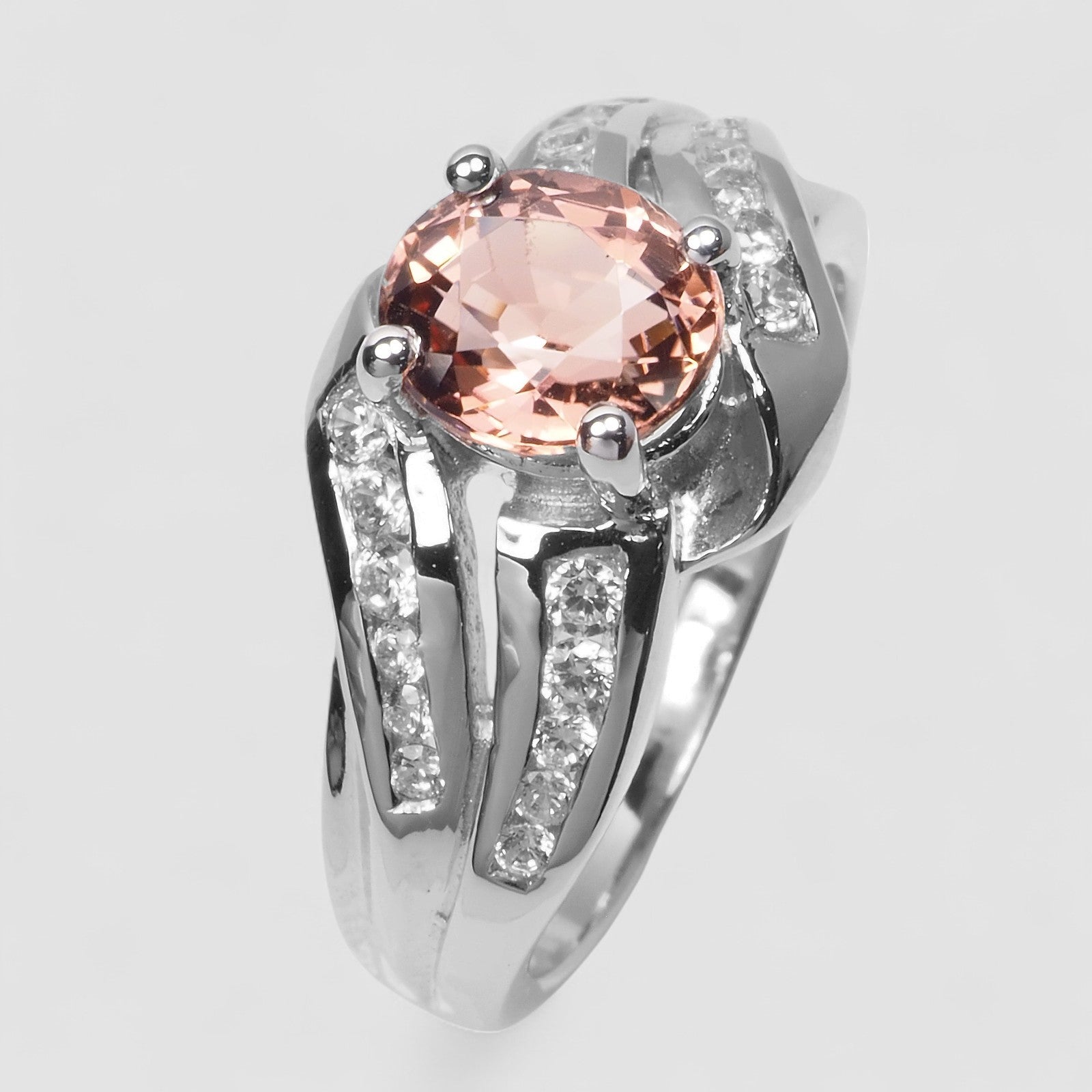 Pink Tourmaline 925 Sterling Silver Ring