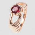 Red Spinel 925 Rose Gold Ring, 925 Unique Gift for Her, Natural Gemstone
