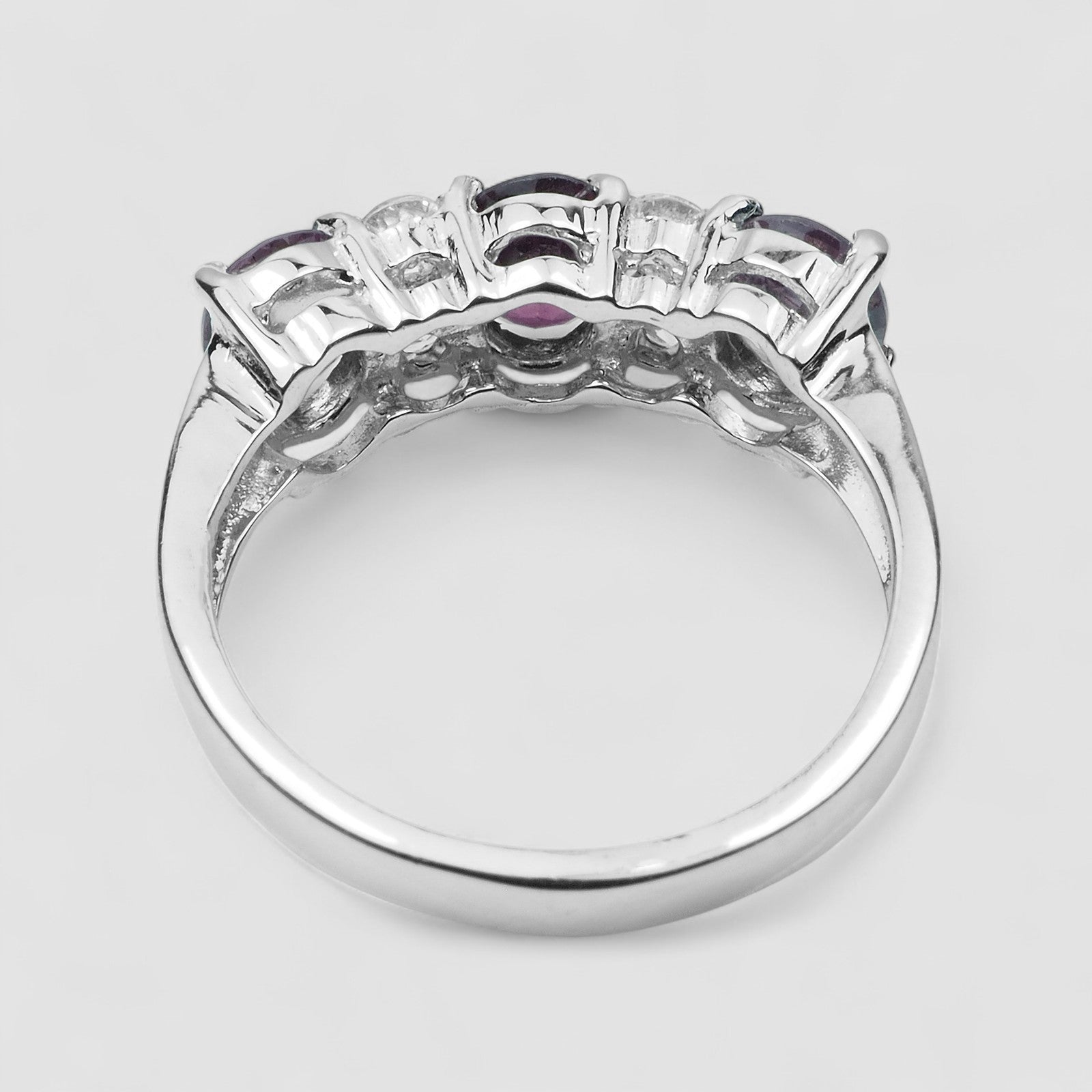 Purple Spinel 925 Sterling Silver Ring