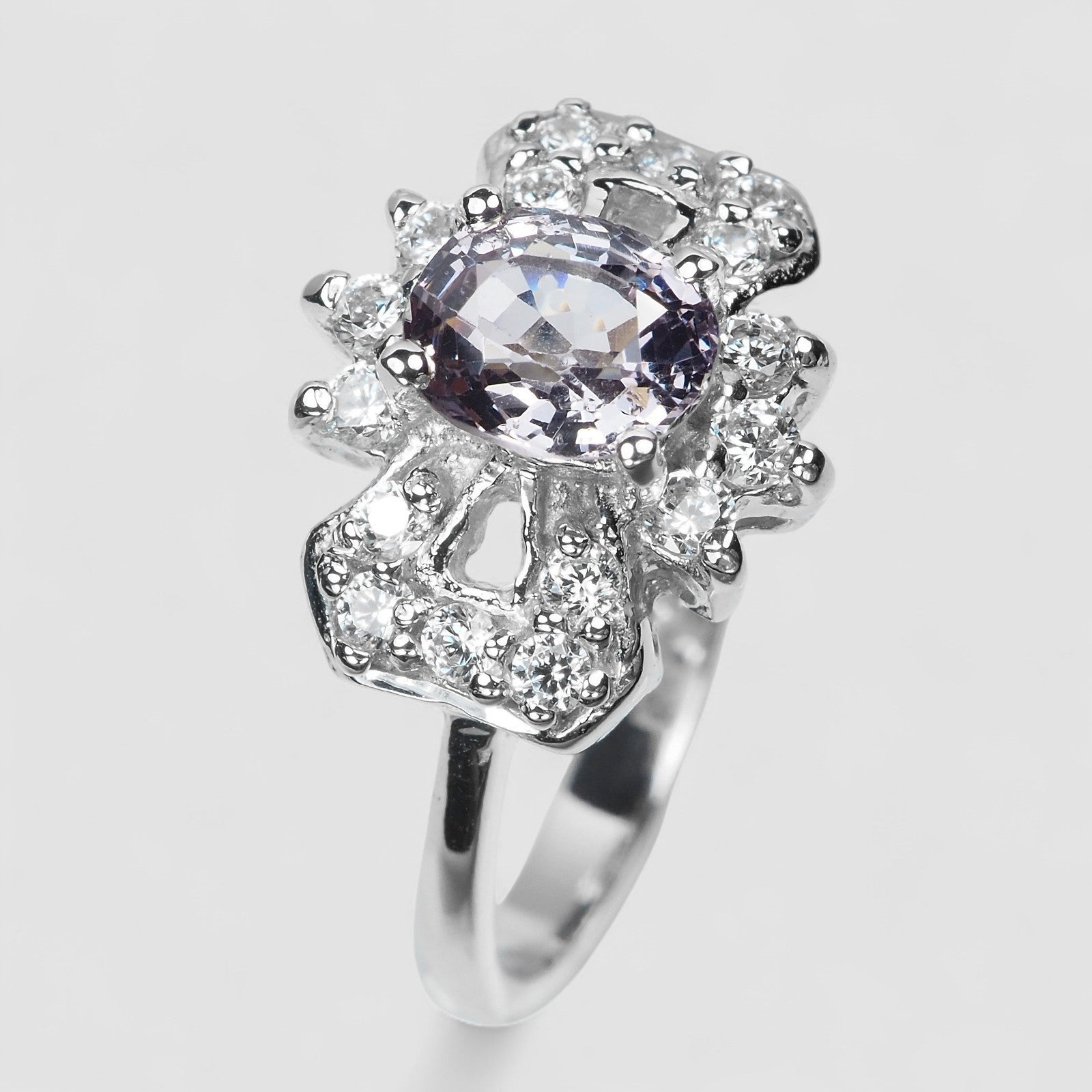 Violet Spinel 925 Sterling Silver Ring