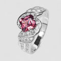 Pink Rhodolite Garnet 925 Sterling Silver Ring