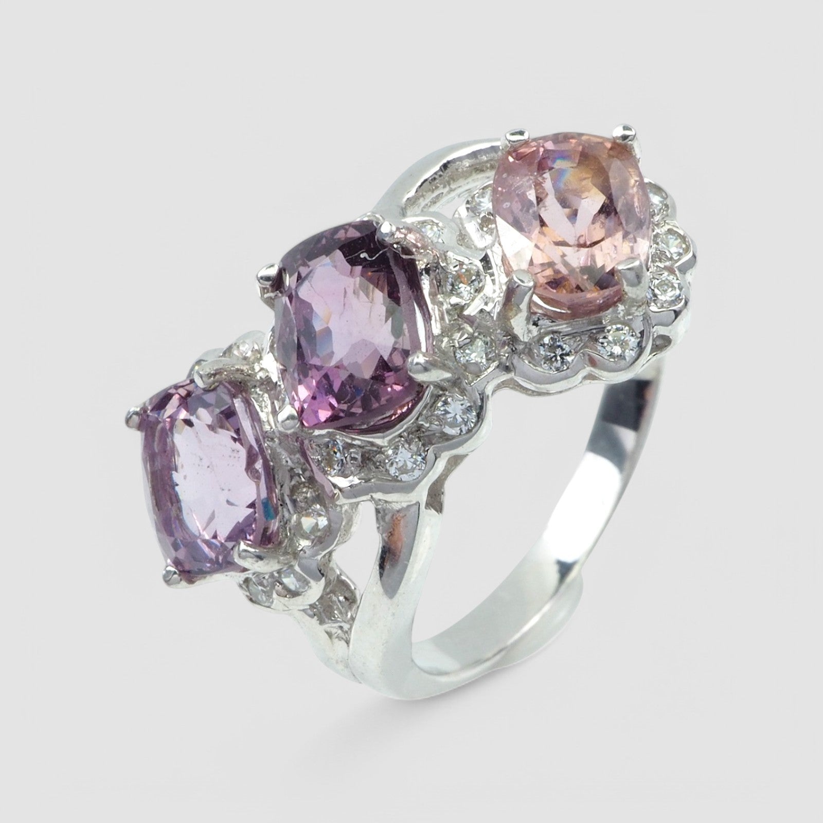 Purple Spinel 925 Sterling Silver Ring