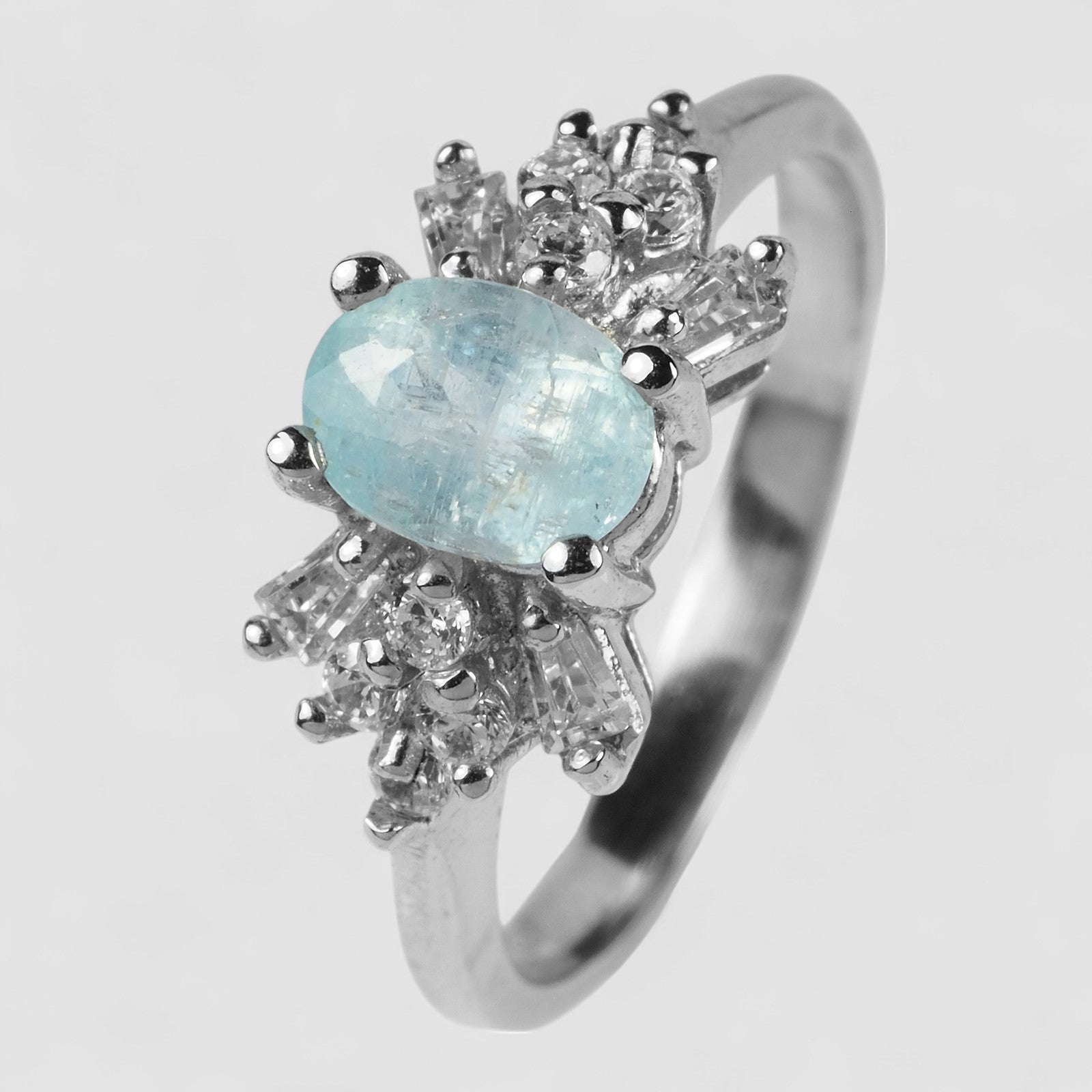 BLUE PARAIBA TOURMALINE 925 STERLING SILVER HANDMADE FINE RING