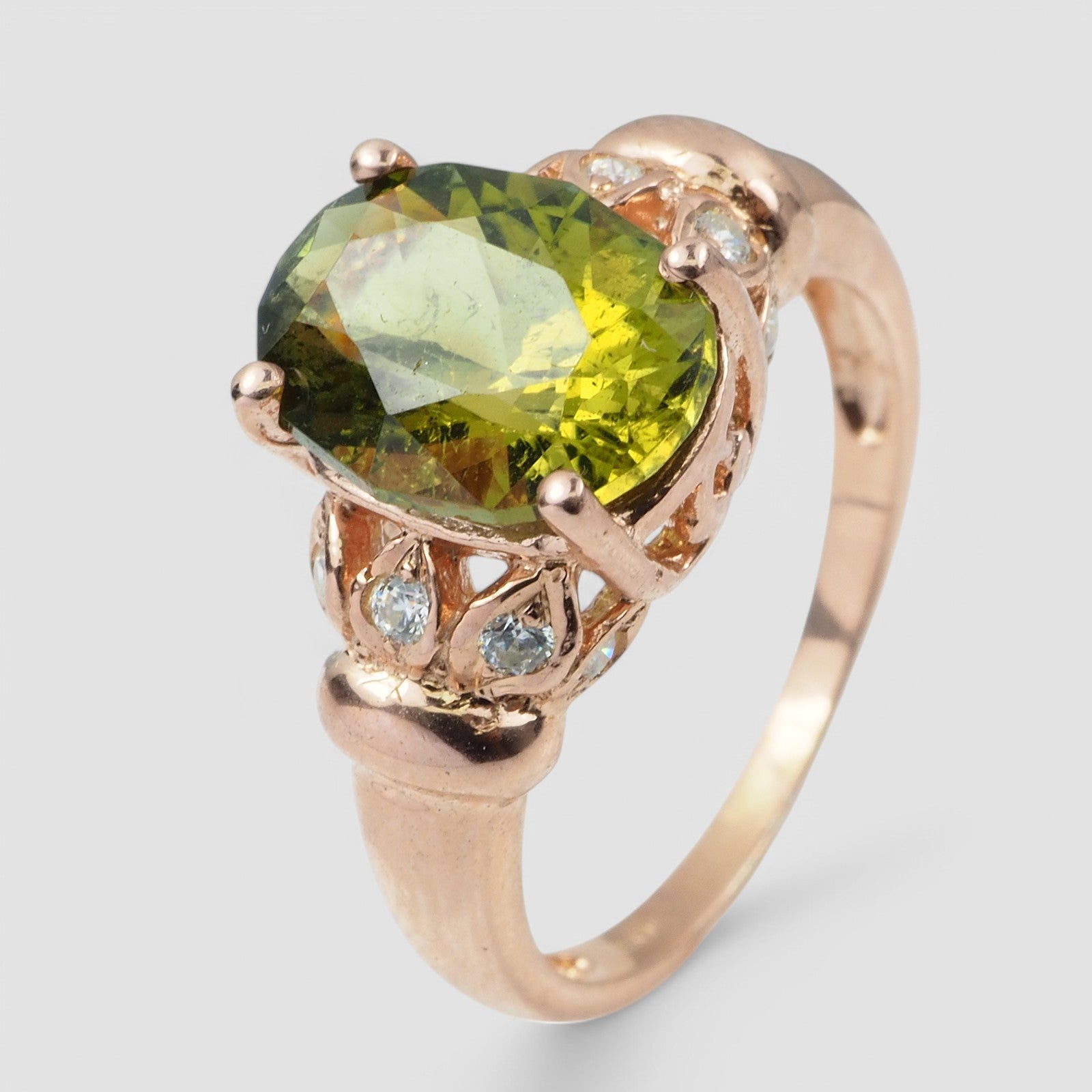 GREEN TOURMALINE 925 STERLING SILVER HANDMADE RINGS