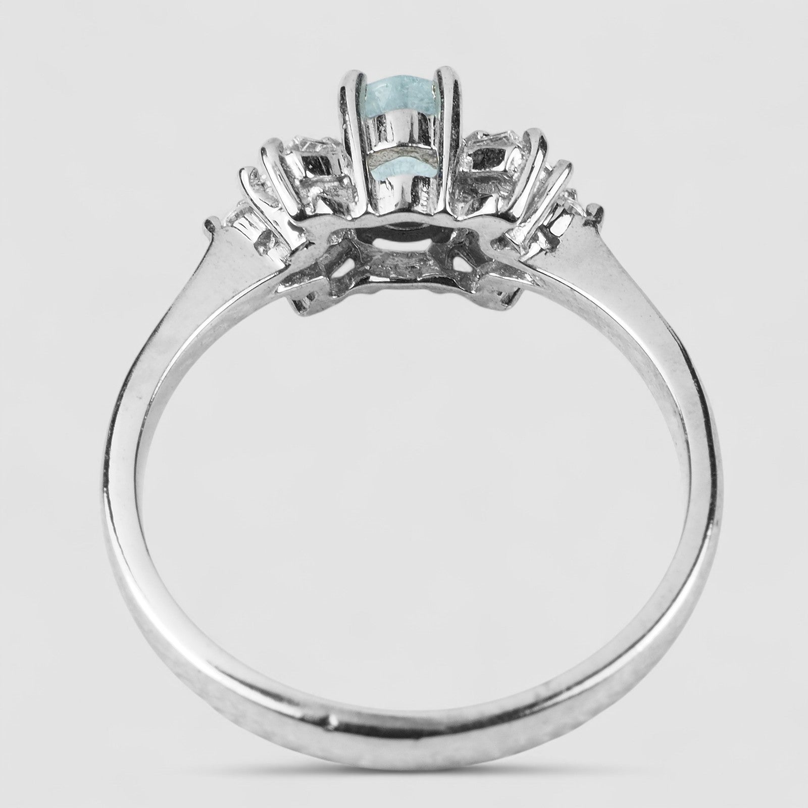 BLUE PARAIBA TOURMALINE 925 STERLING SILVER HANDMADE FINE RING