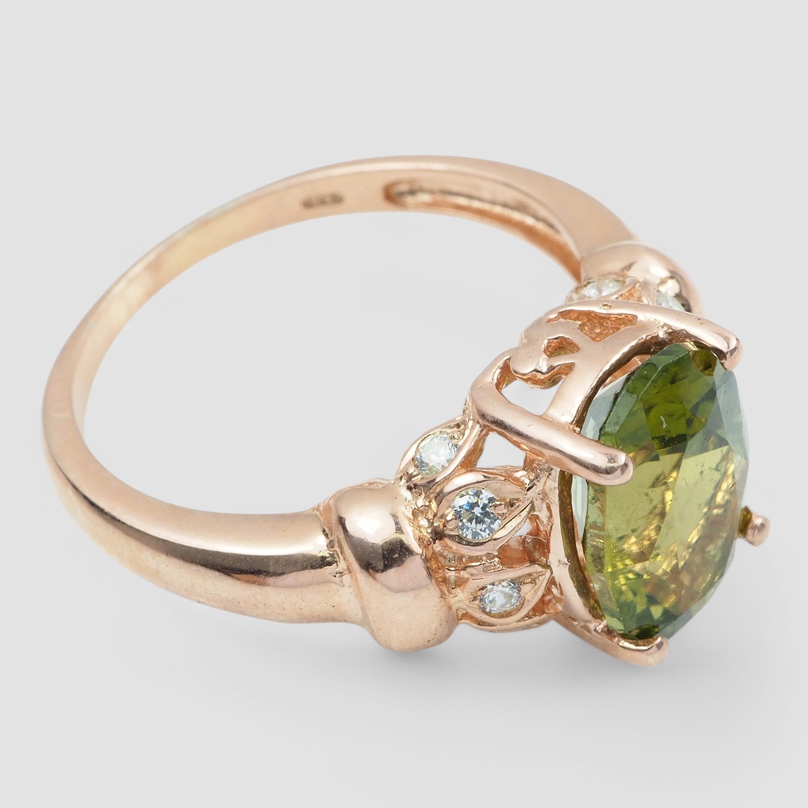 GREEN TOURMALINE 925 STERLING SILVER HANDMADE RINGS