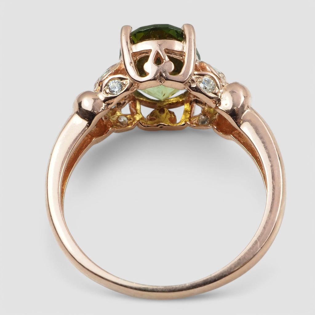 GREEN TOURMALINE 925 STERLING SILVER HANDMADE RINGS