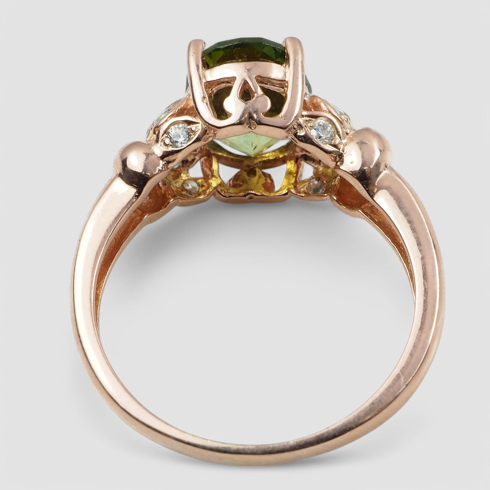 GREEN TOURMALINE 925 STERLING SILVER HANDMADE RINGS