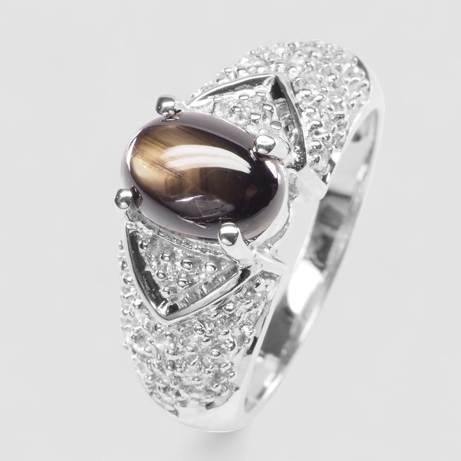 Black Star Sapphire 925 Sterling Silver Ring