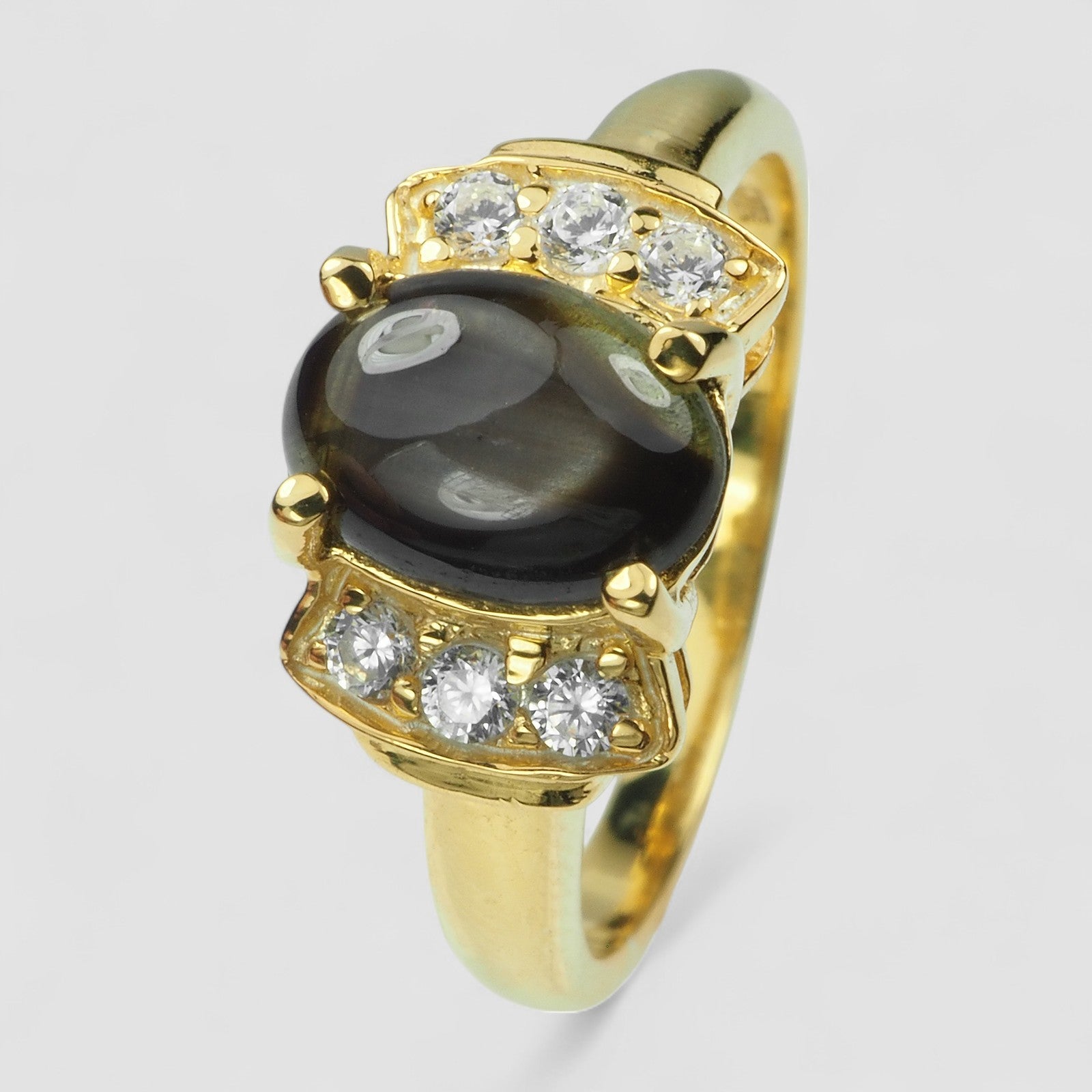 Black Star Sapphire 925 Sterling Silver Ring