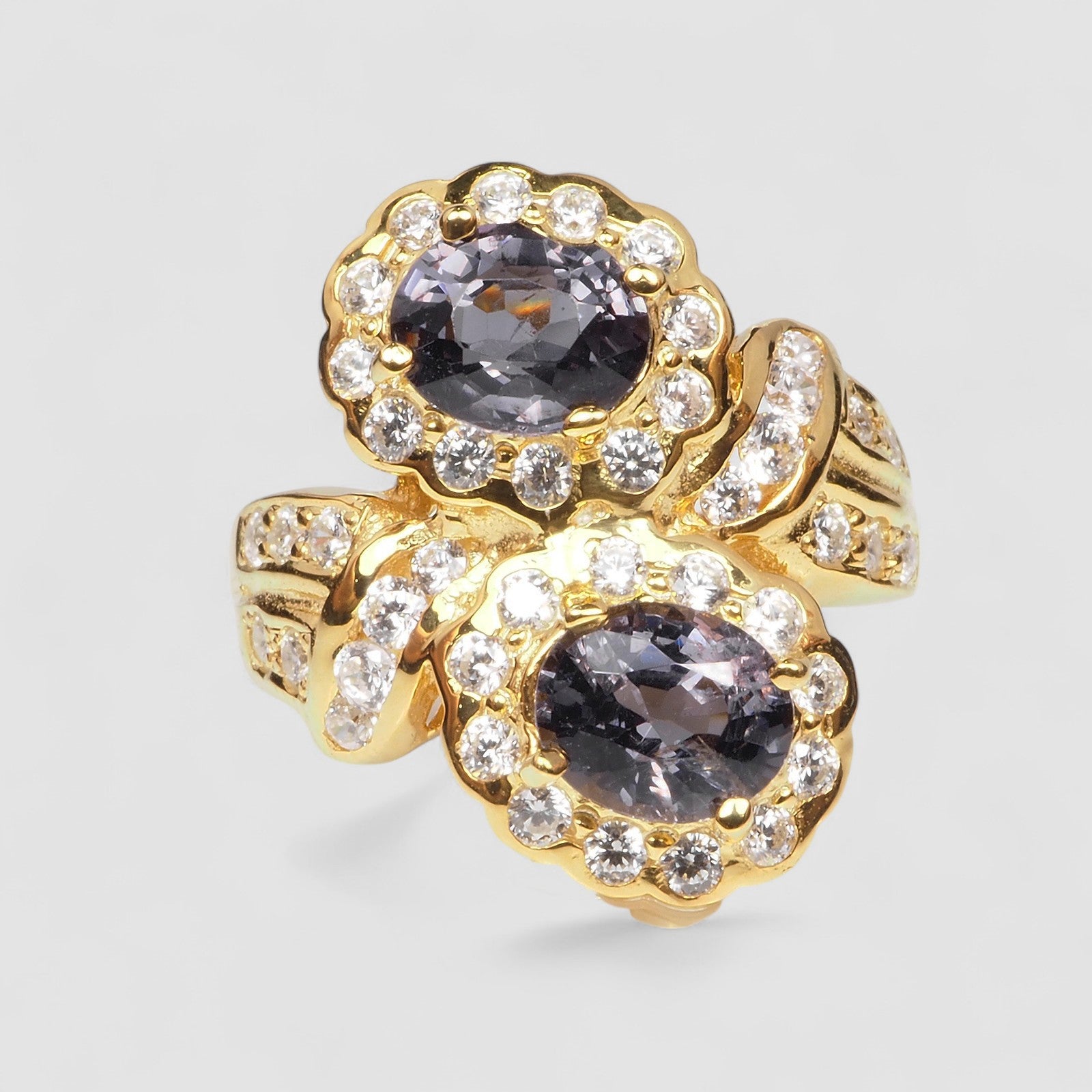 Gray Spinel 925 Sterling Silver Ring