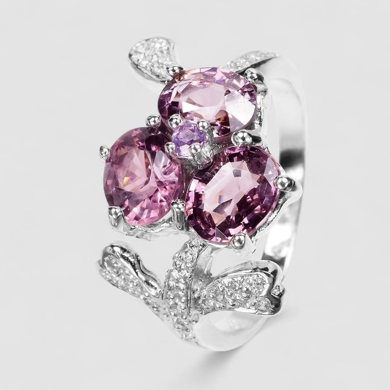 Purple Spinel 925 Sterling Silver Ring