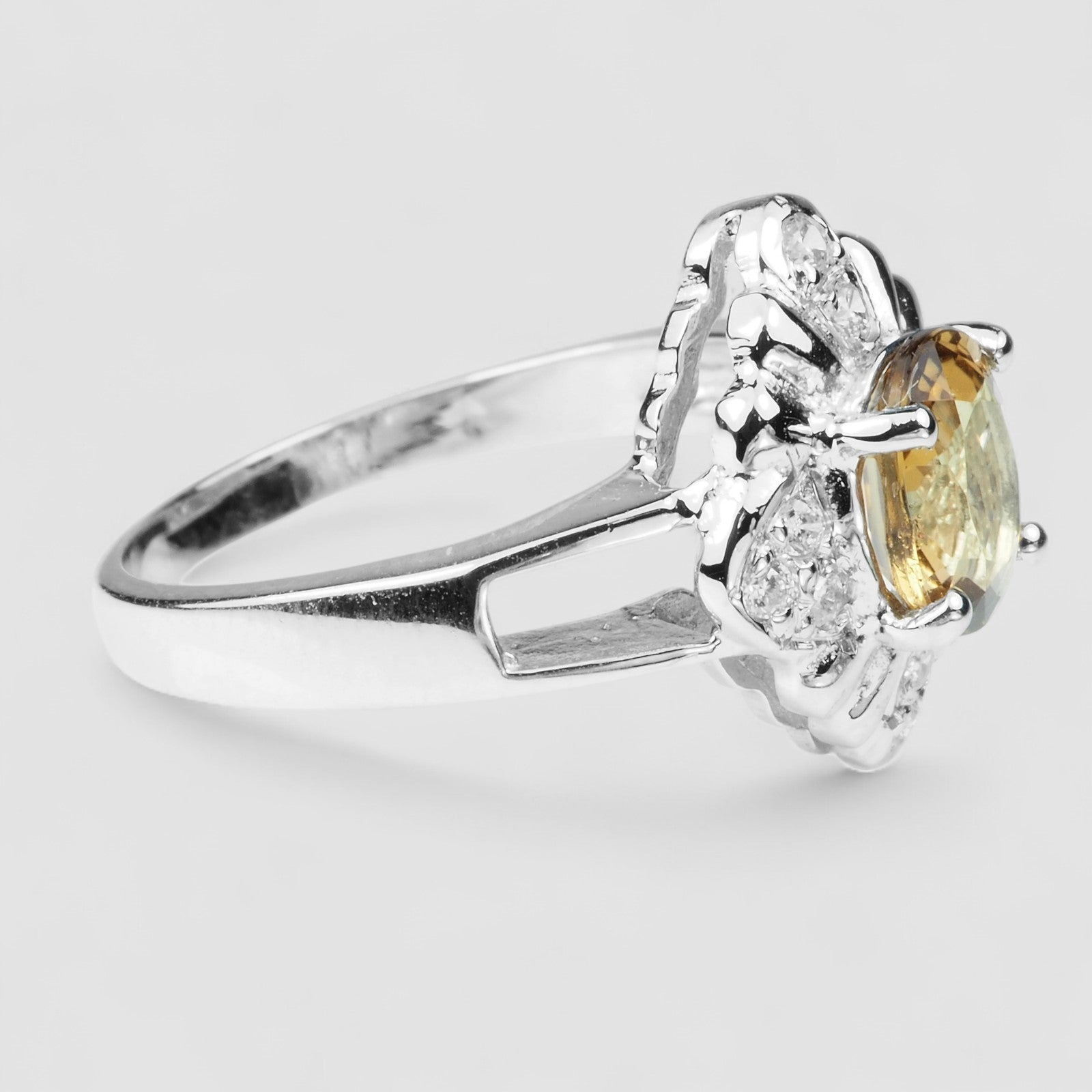Champagne Tourmaline 925 Sterling Silver Ring