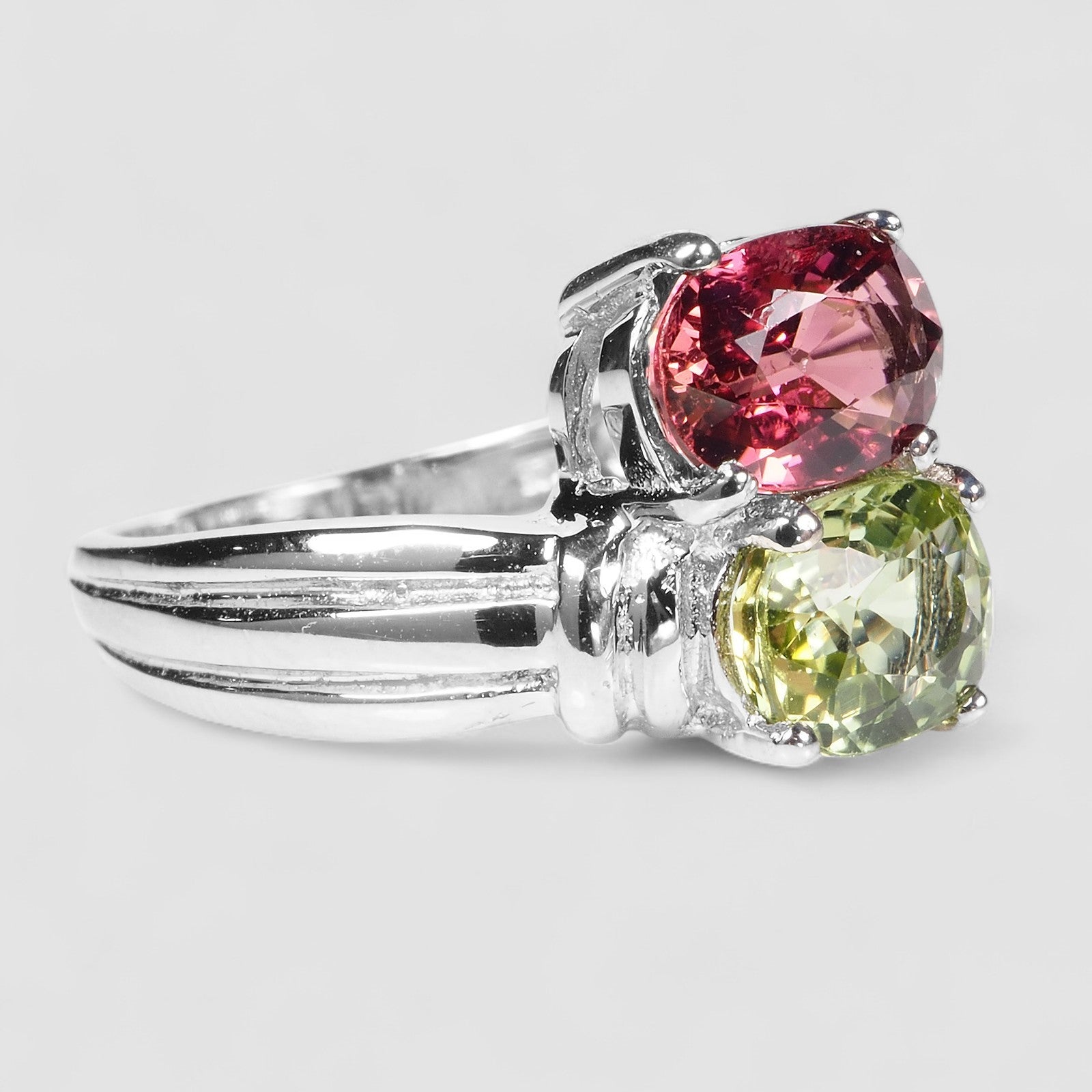Green Tourmaline 925 Sterling Silver Ring
