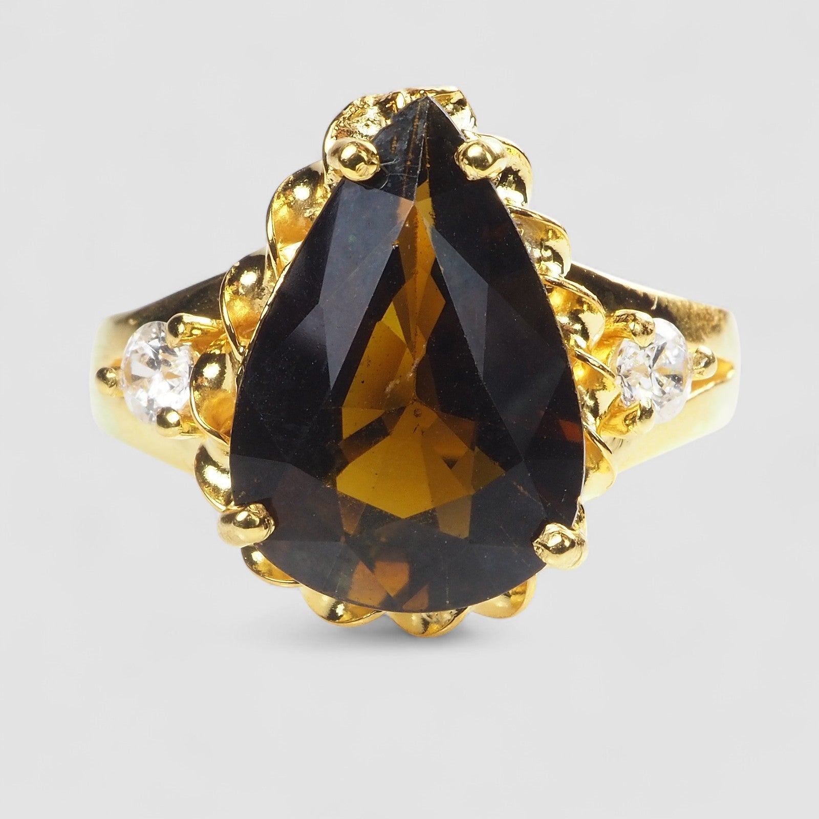 Smoky Brown Tourmaline 925 Sterling Silver Ring