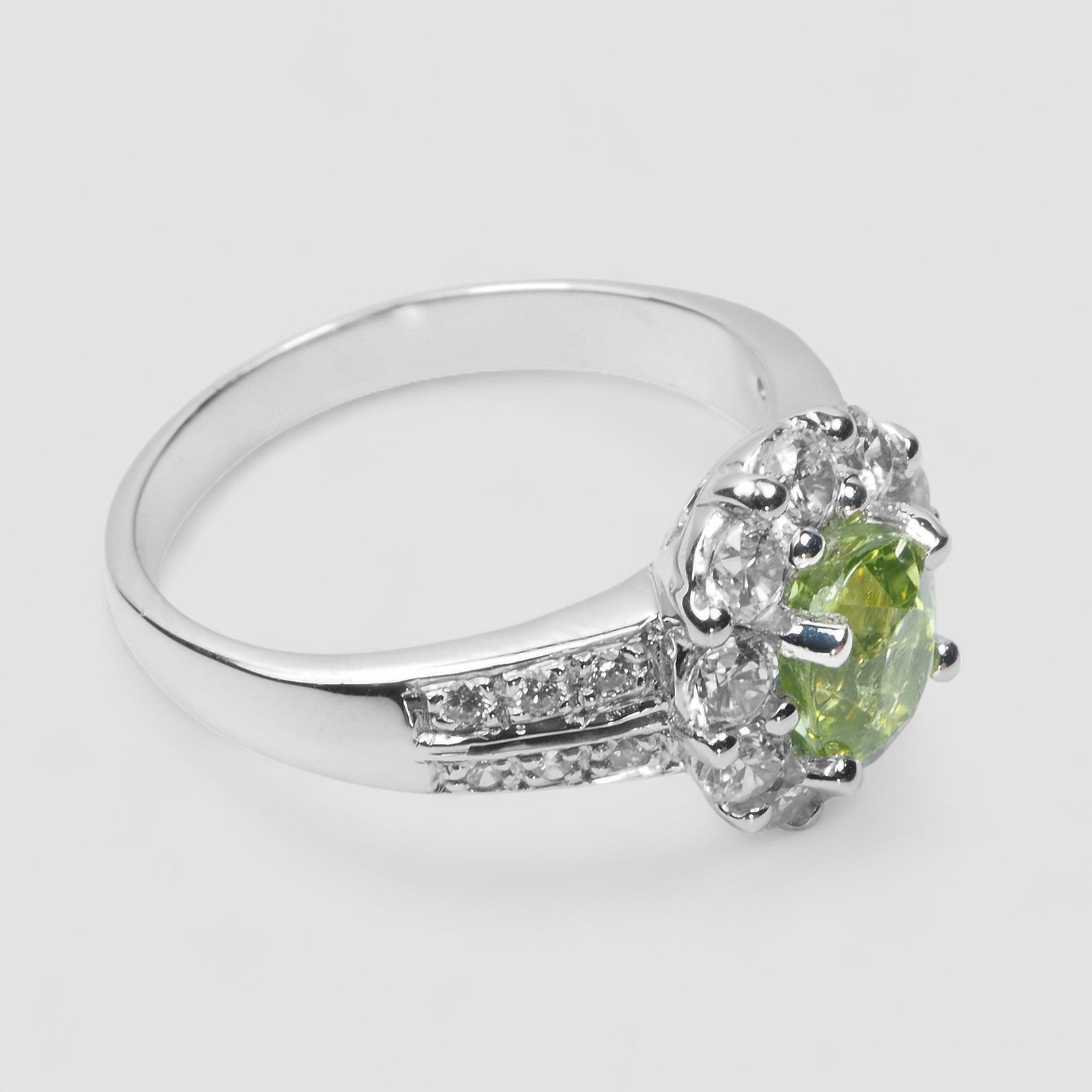 Green Tourmaline 925 Sterling Silver Ring