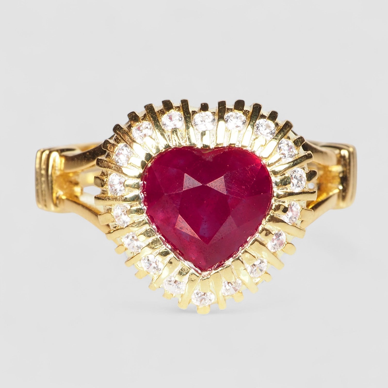 Blood Ruby 925 Sterling Silver Ring