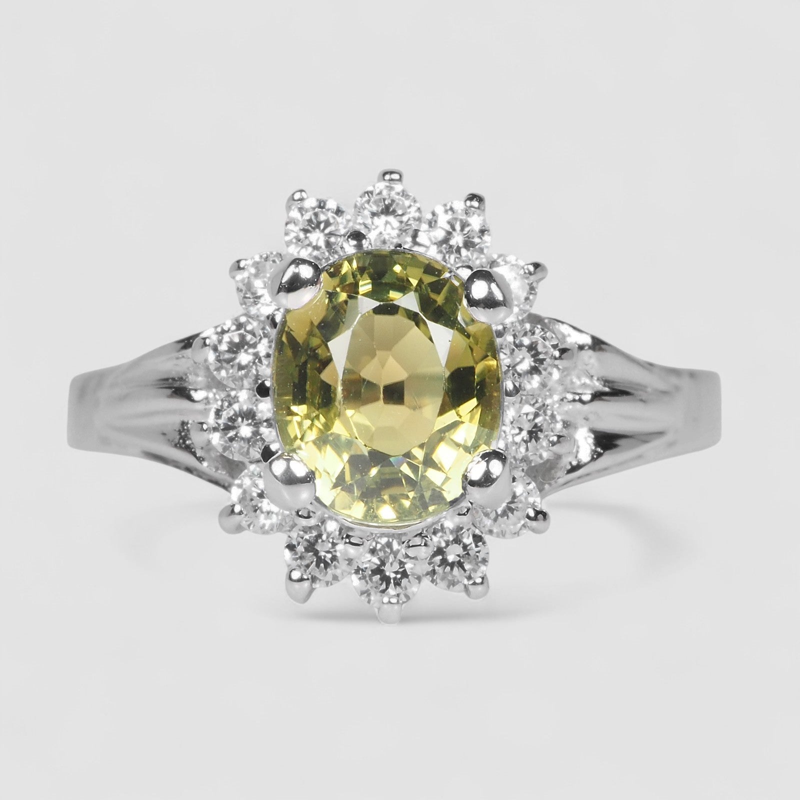 Green Tourmaline 925 Sterling Silver Ring