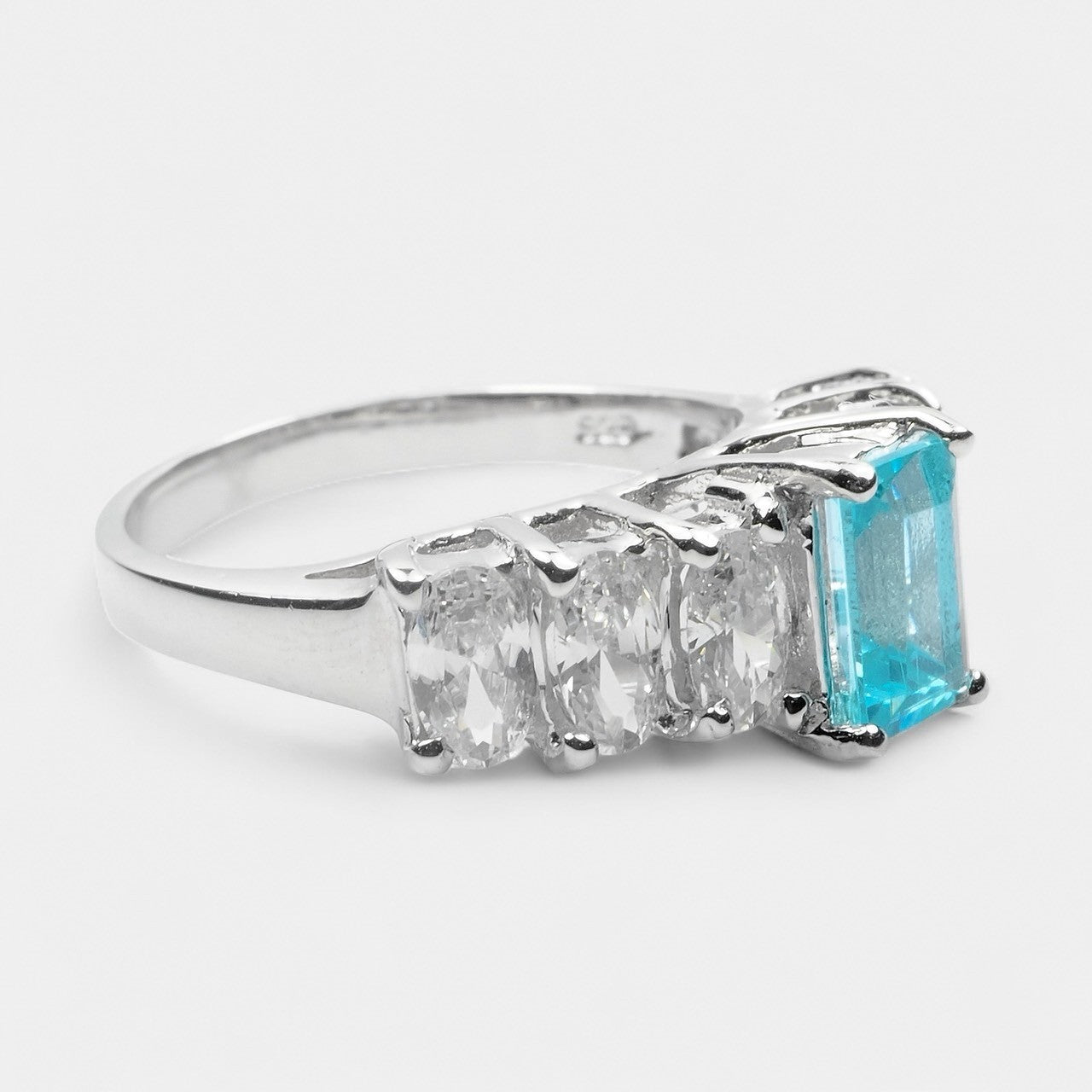 Blue Paraiba Tourmaline 925 Sterling Silver Ring
