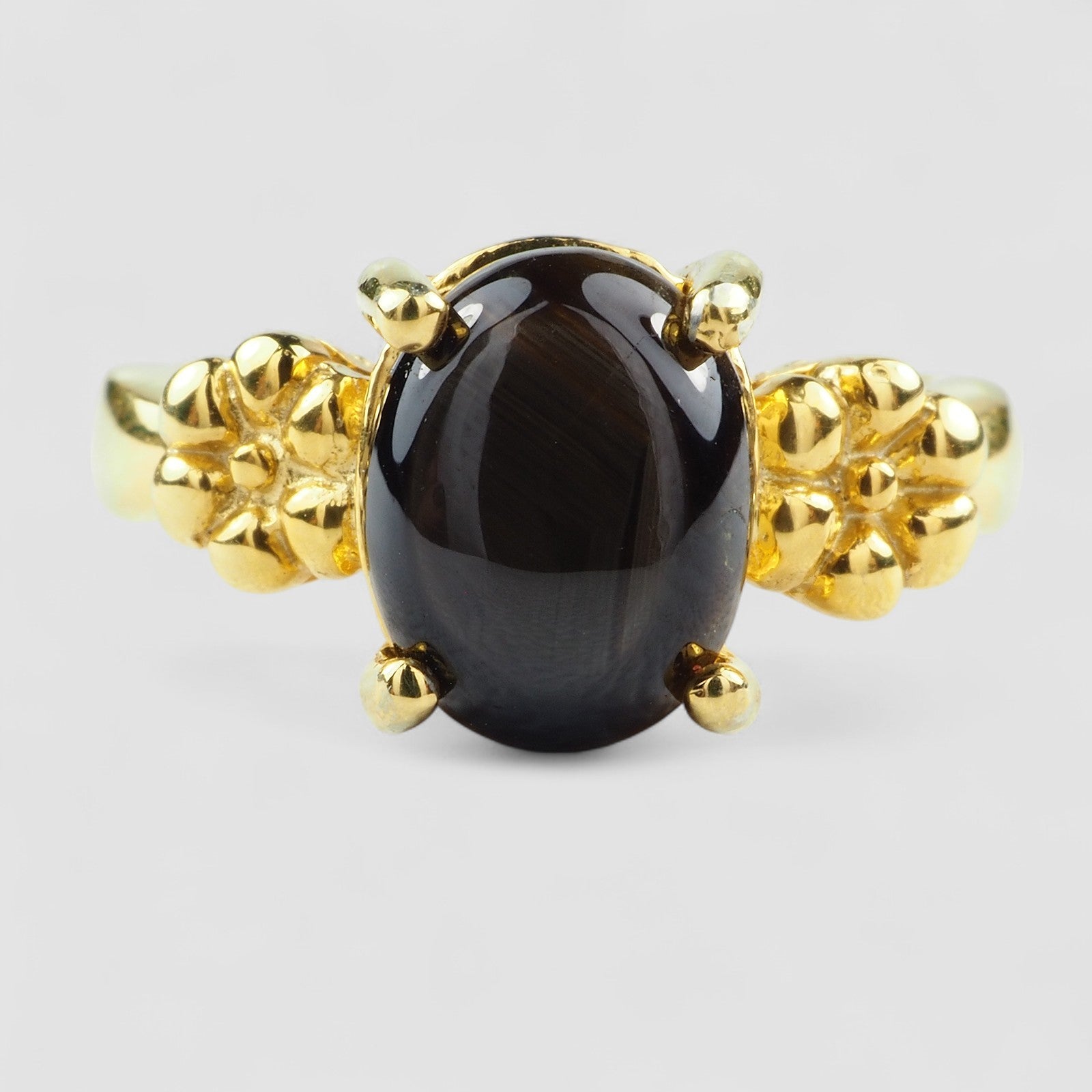 Black Star Sapphire 925 Sterling Silver Ring, Simple Everyday Ring, Free Resizing