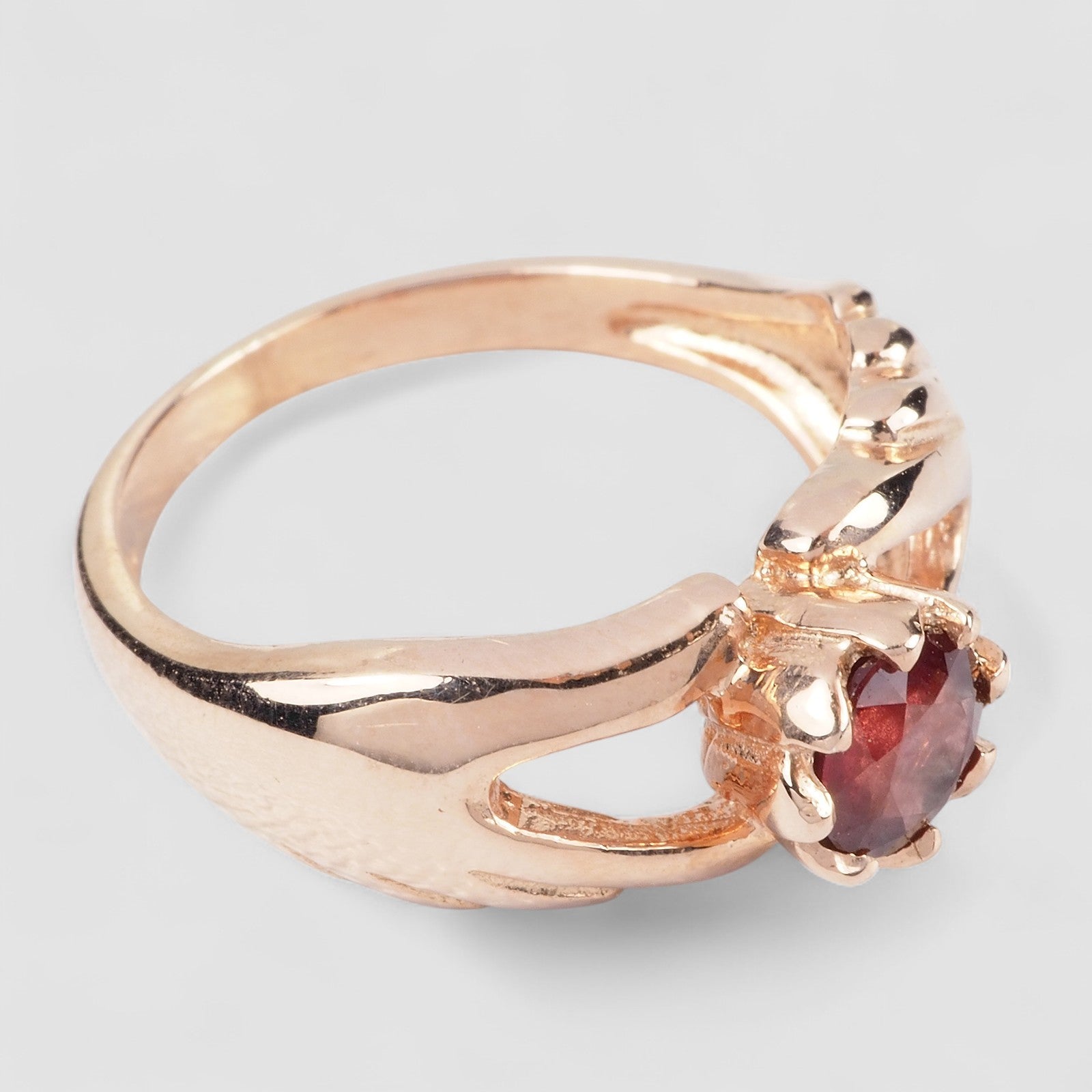 Red Spinel 925 Rose Gold Ring, 925 Unique Gift for Her, Natural Gemstone