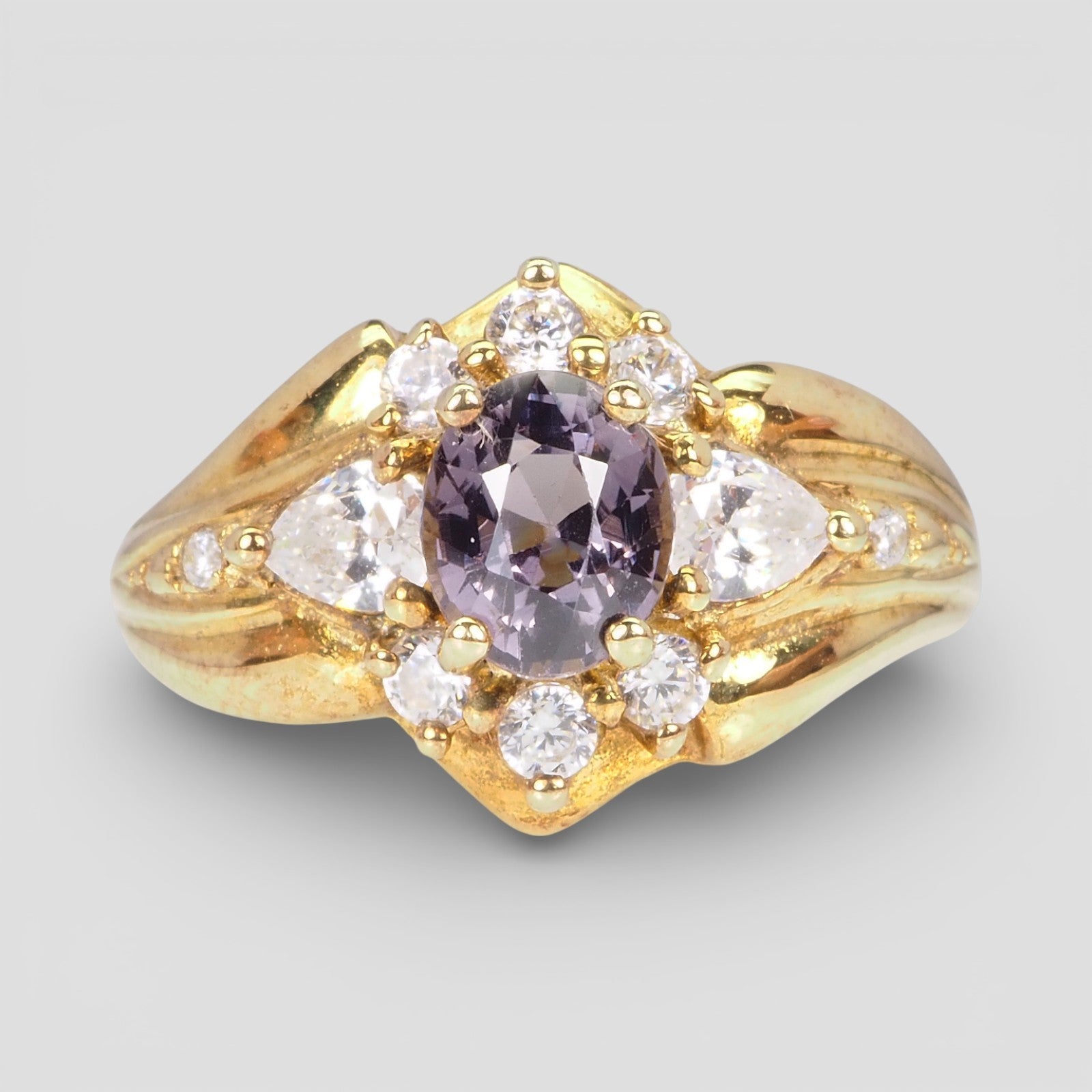 Gray Spinel 925 Sterling Silver Rings