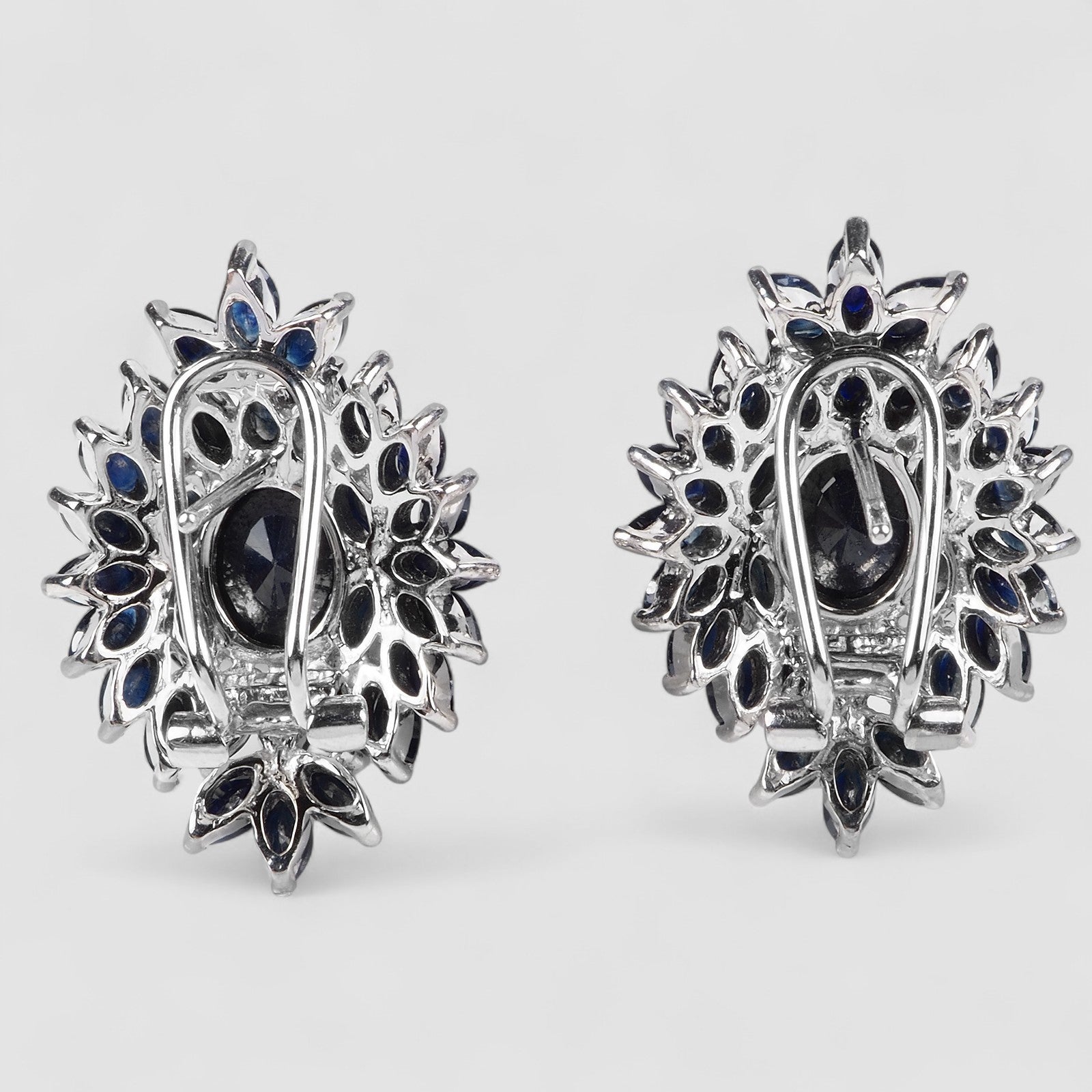 Blue Sapphire 925 Sterling Silver Earrings, Birthday Gift, Dainty Earrings