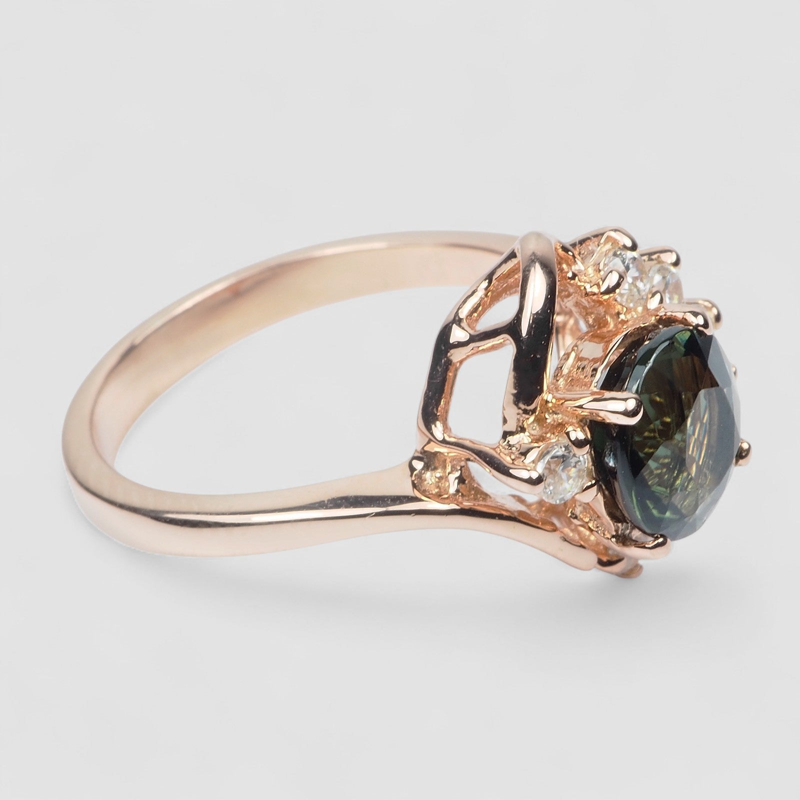 Green Tourmaline 925 Sterling Silver Ring