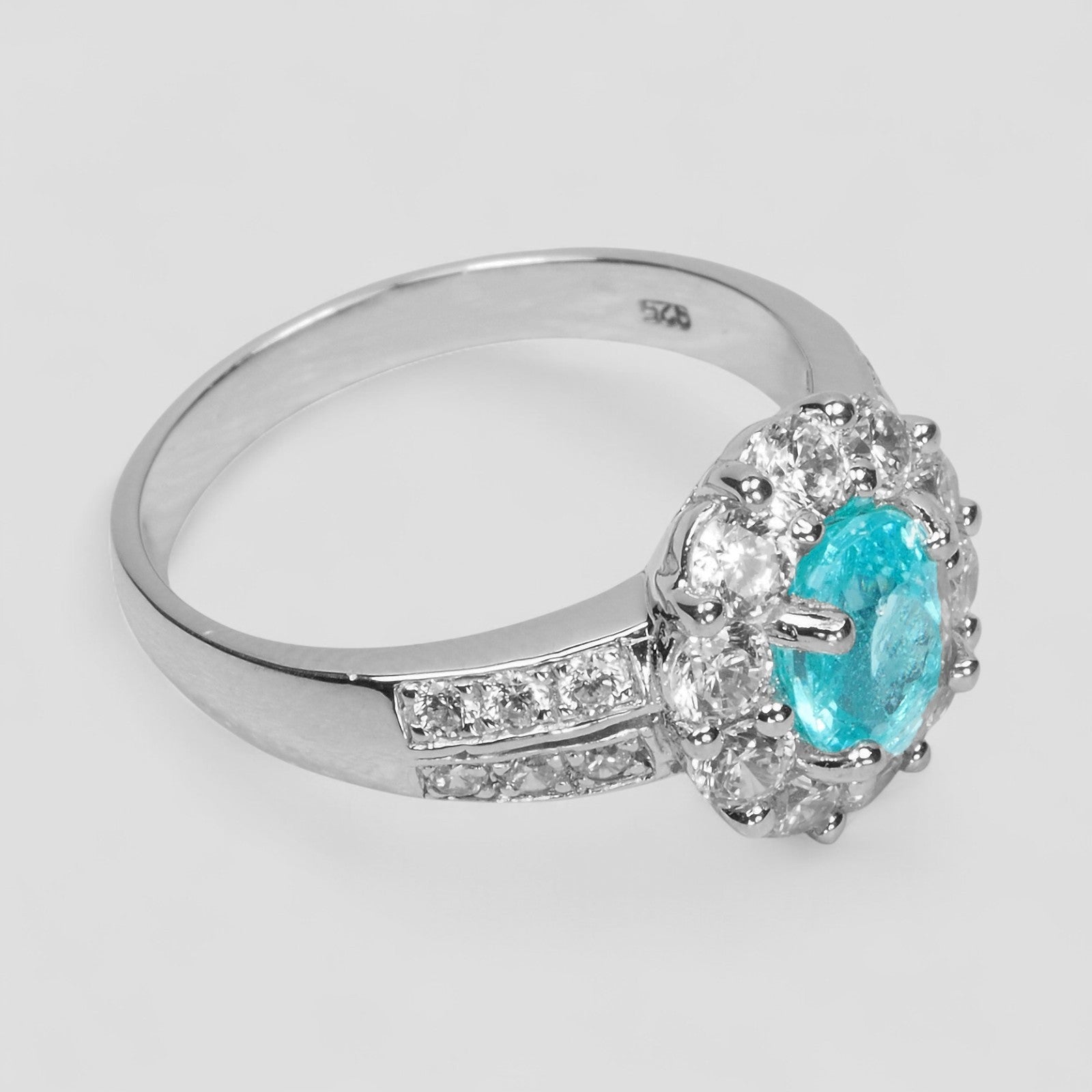 Blue Apatite 925 Sterling Silver Ring