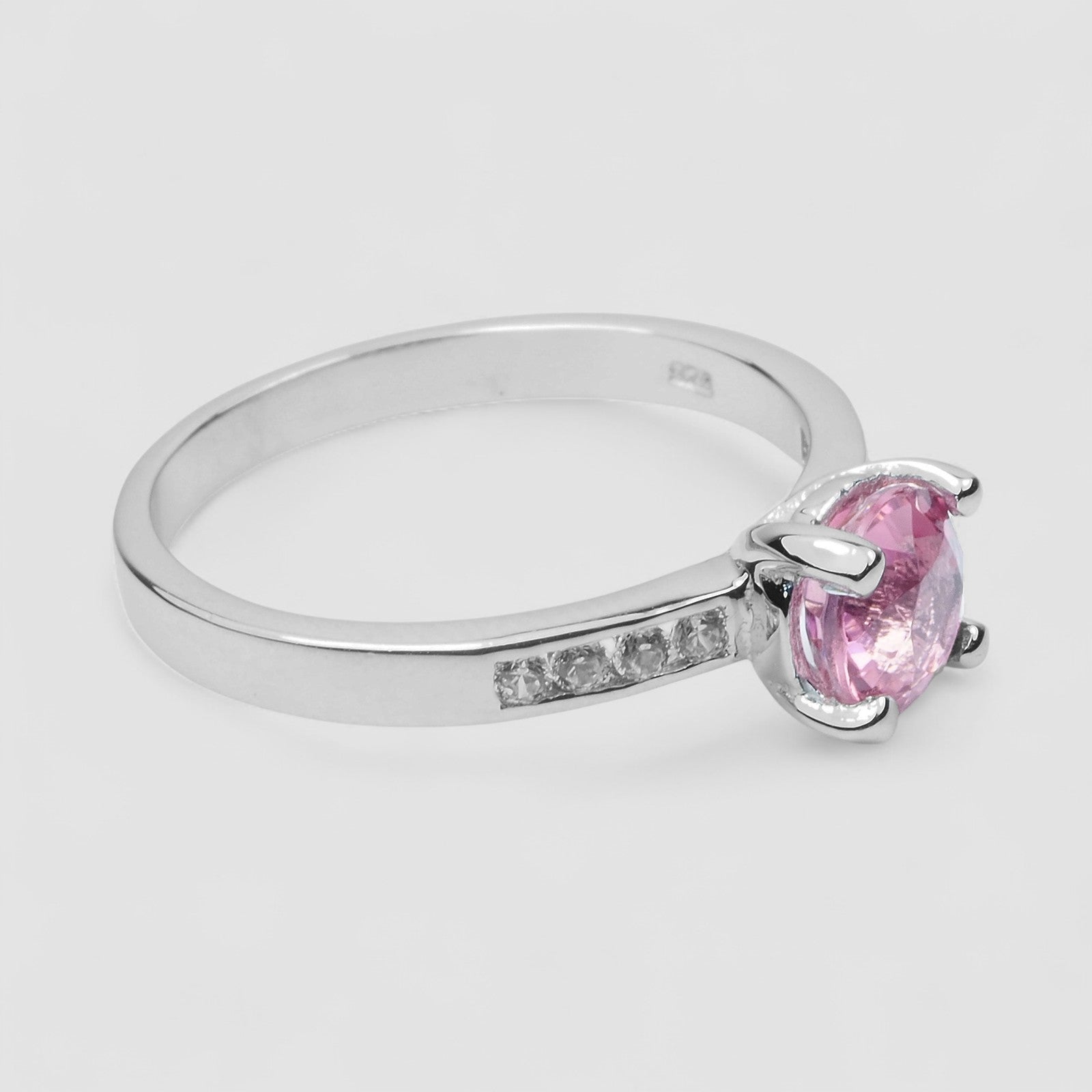 Pink Tourmaline 925 Sterling Silver Ring